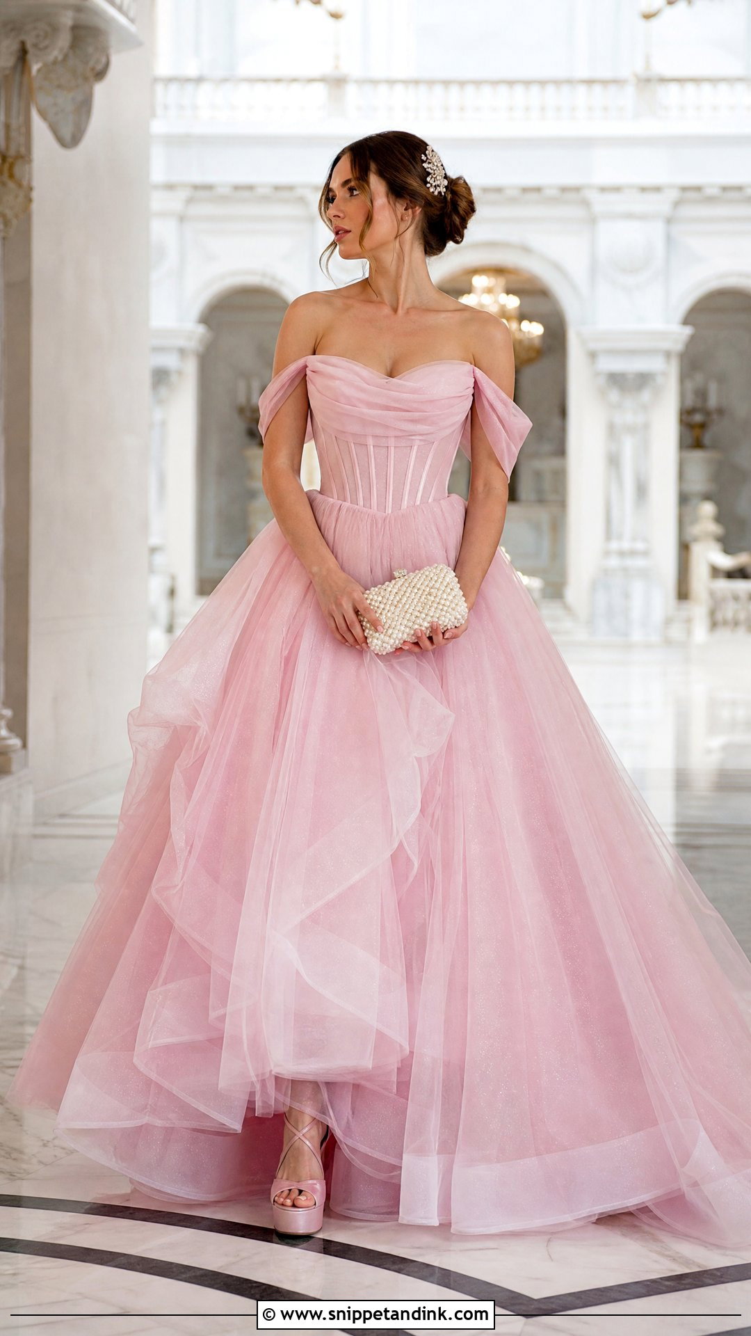 Pink Princess Huge Ball Gown - Snippet and Ink - 20 Huge Ball Gowns