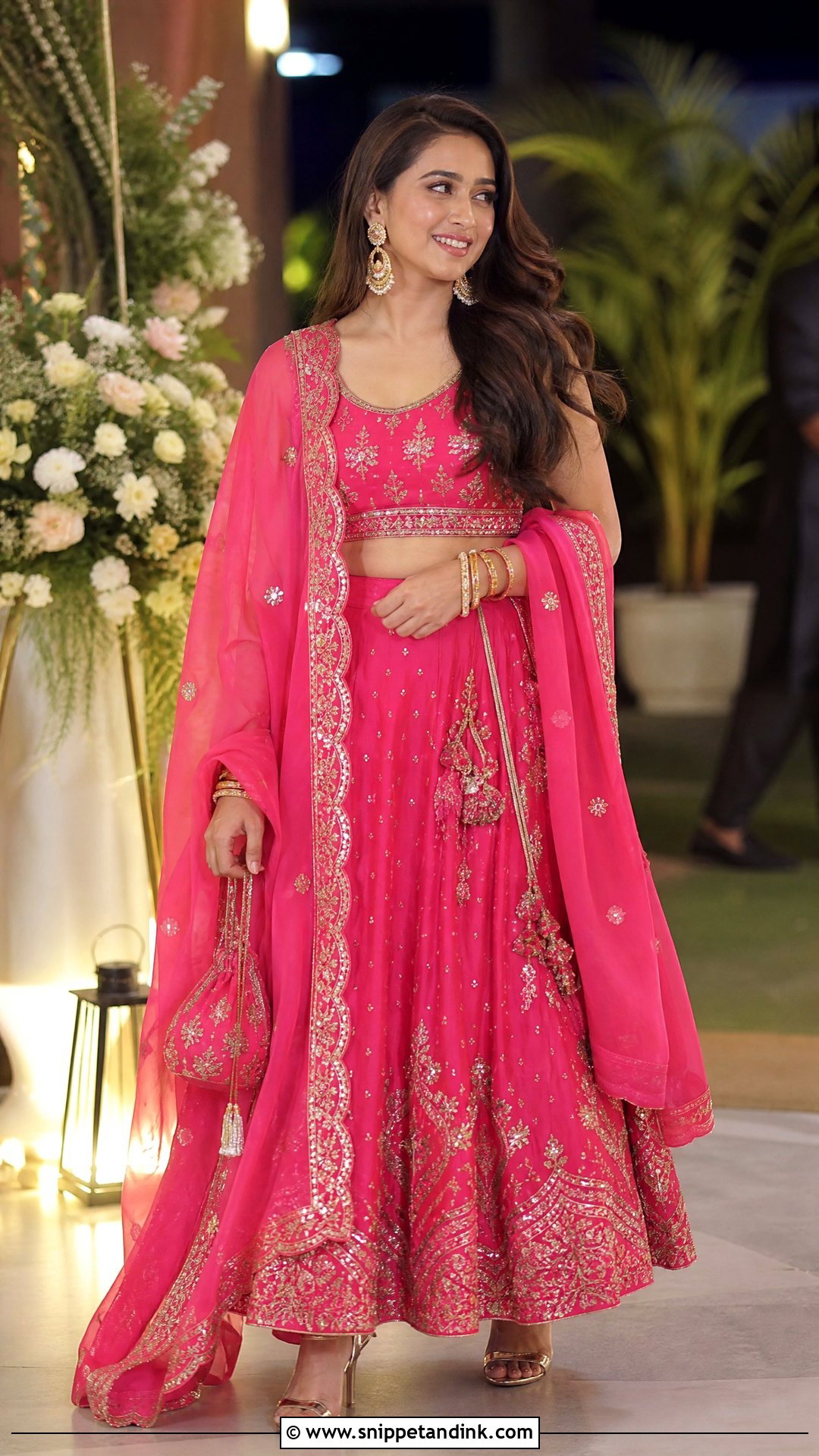Pink Punjabi Lehenga Outfit - Snippet and Ink - 25 Punjabi Wedding Outfits