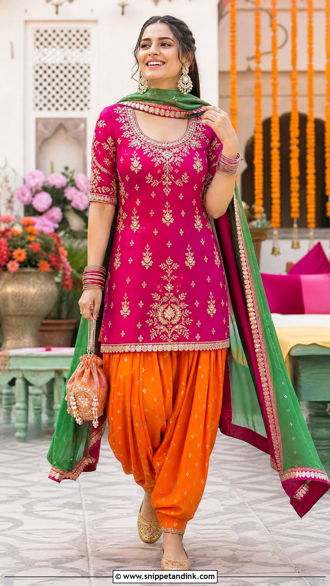 Pink Punjabi Wedding Suit - Snippet and Ink - 20 Punjabi Wedding Suit Women Ideas
