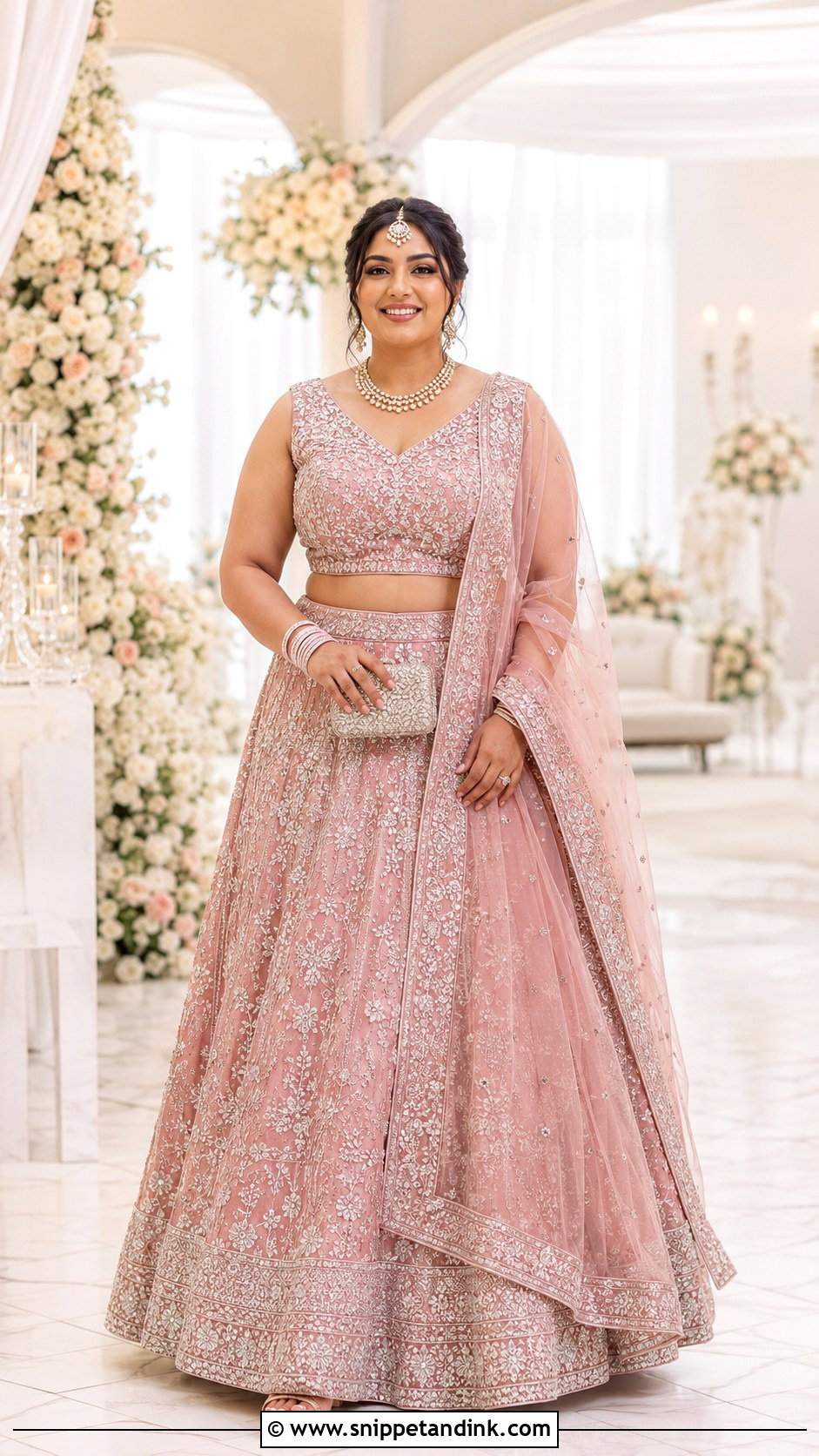 Pink Sajna Bridal Lehenga - Snippet and Ink - 20 Sajna Bridal Wear Designer Ideas