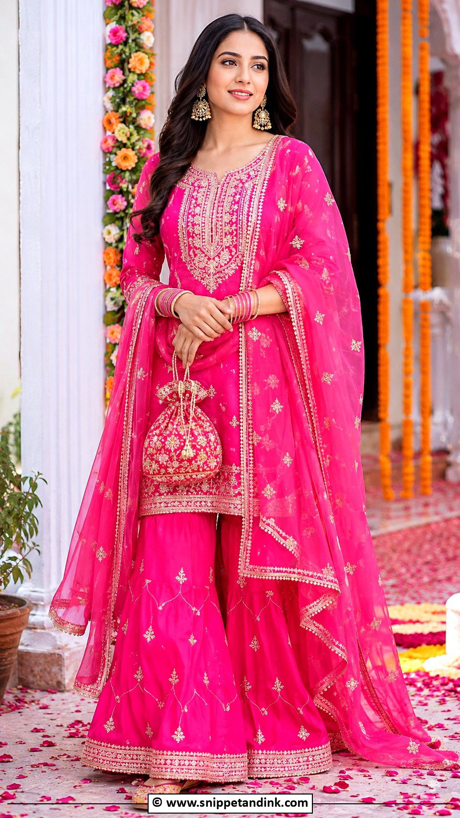 Pink Salwar Suit Marriage Outfit - Snippet and Ink - 30 Marriage Outfits for Women