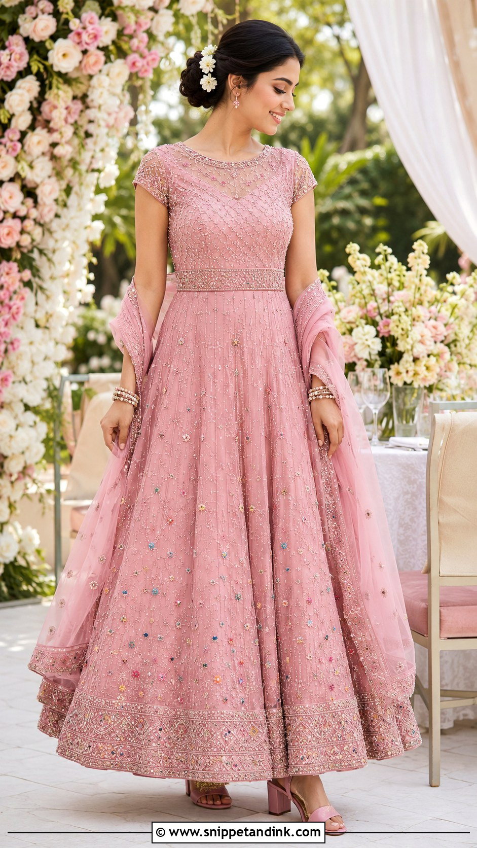 Pink Swati Wedding Dress - Snippet and Ink - 20 Swati Wedding Dresses
