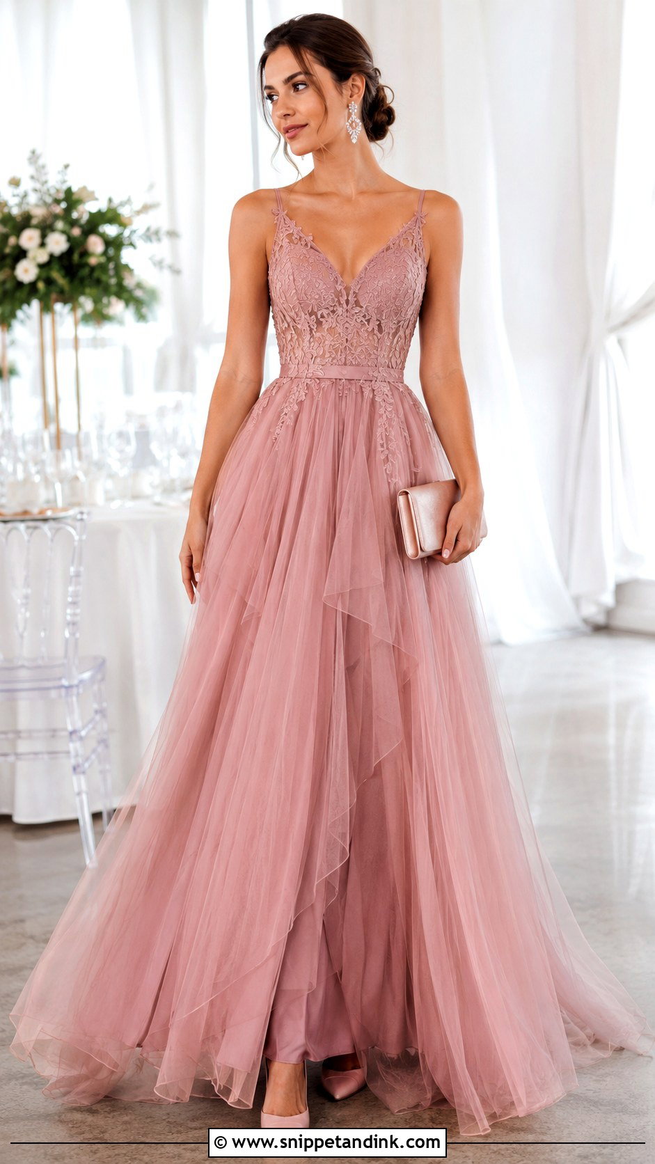 Pink Tulle Empress Gown - Snippet and Ink - 20 Empress Dress Gowns