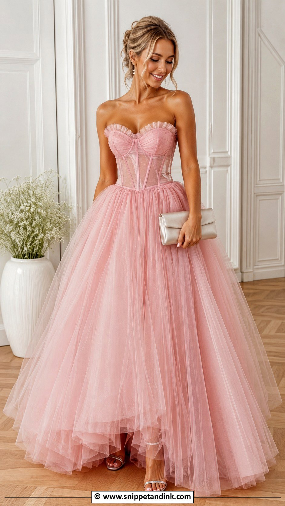 Pink Tulle Princess Gown - Snippet and Ink - 35 Princess Gown Ideas