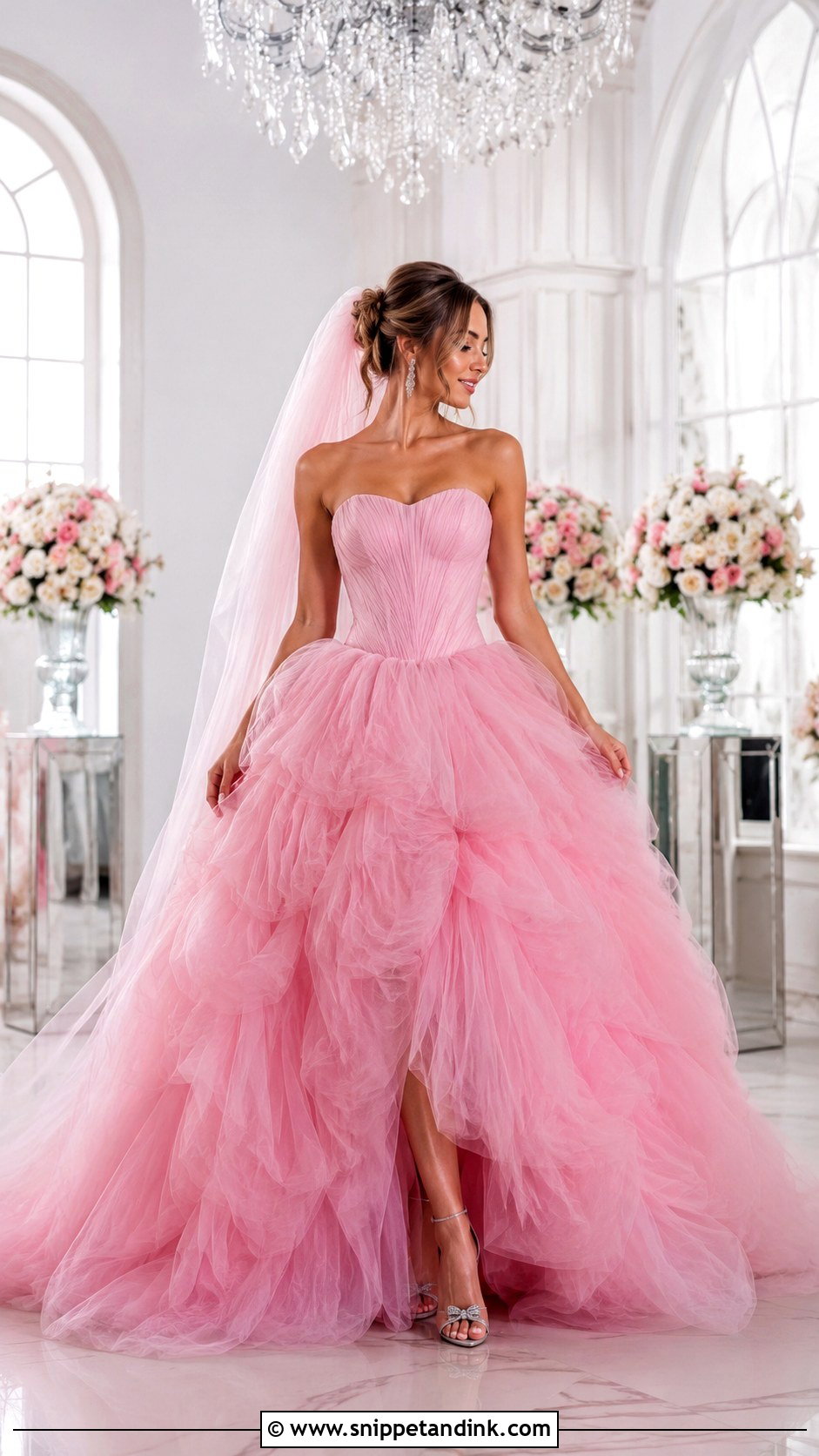 Pink Tulle Wedding Dress - Snippet and Ink - 20 Funky Wedding Dress Ideas