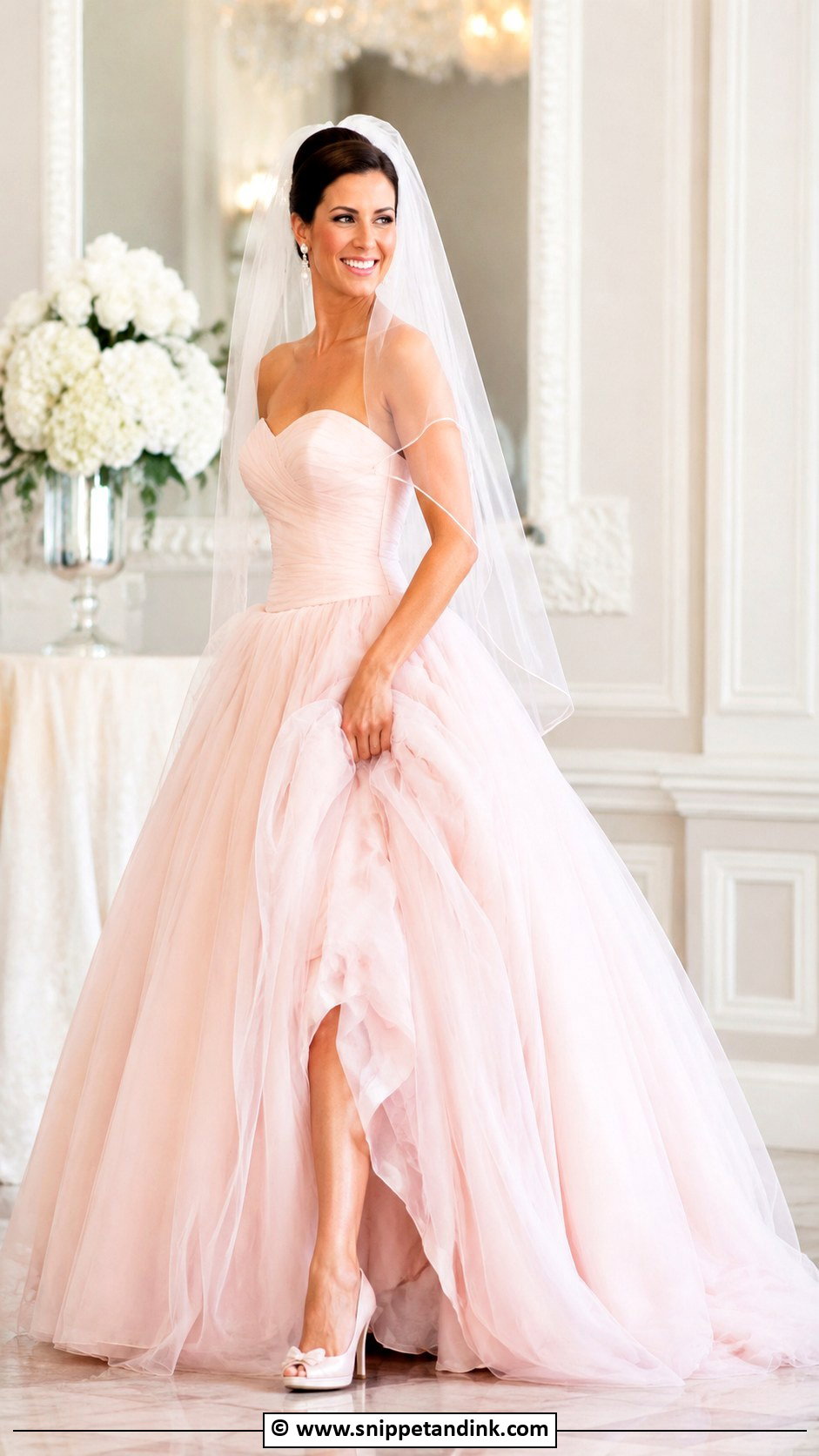 Pink Wedding Dress - Snippet and Ink - 30 2000s Wedding Dress Ideas