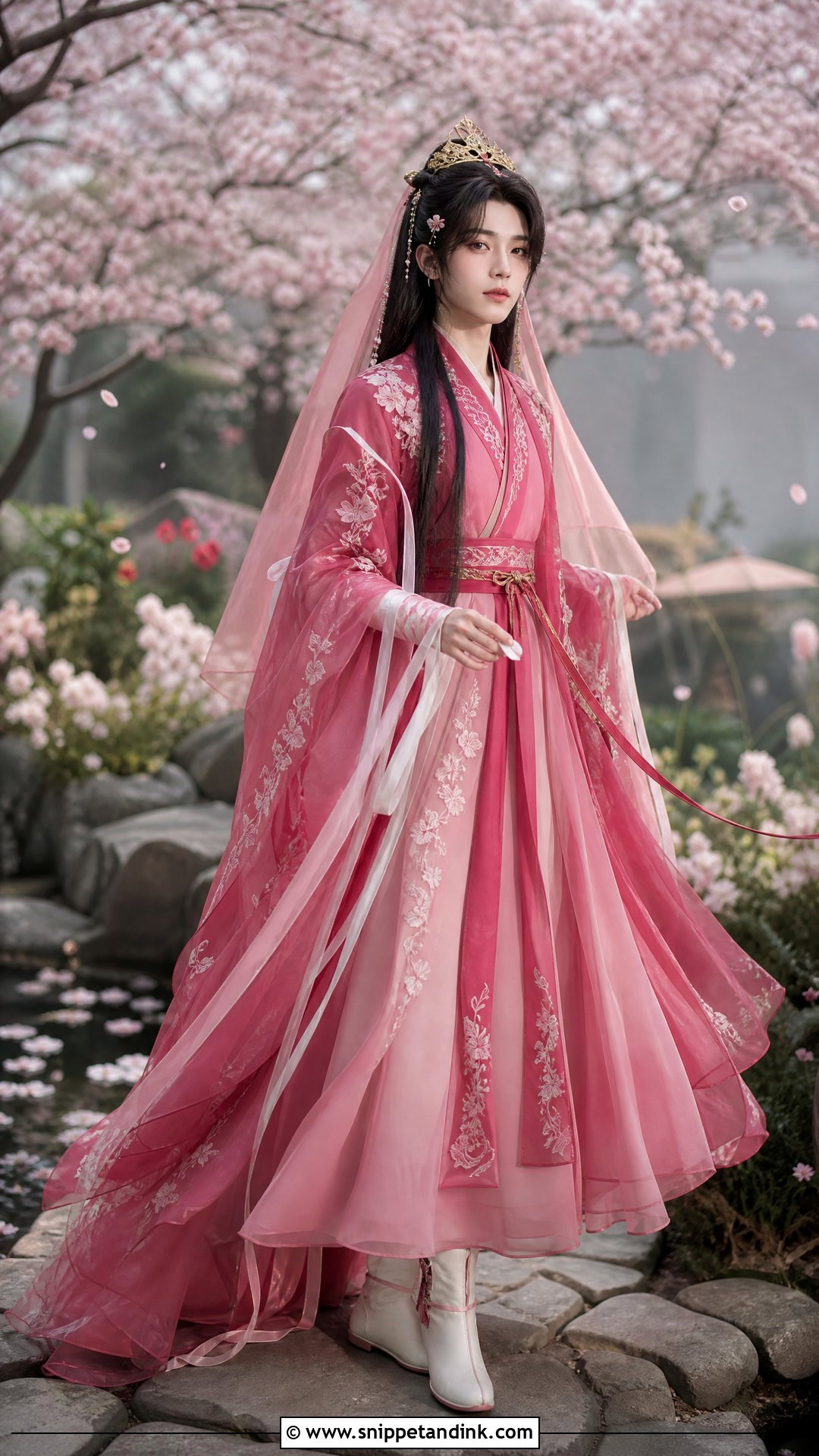 Pink Xie Lian Wedding Dress - Snippet and Ink - 20 Xie Lian Wedding Dress Ideas