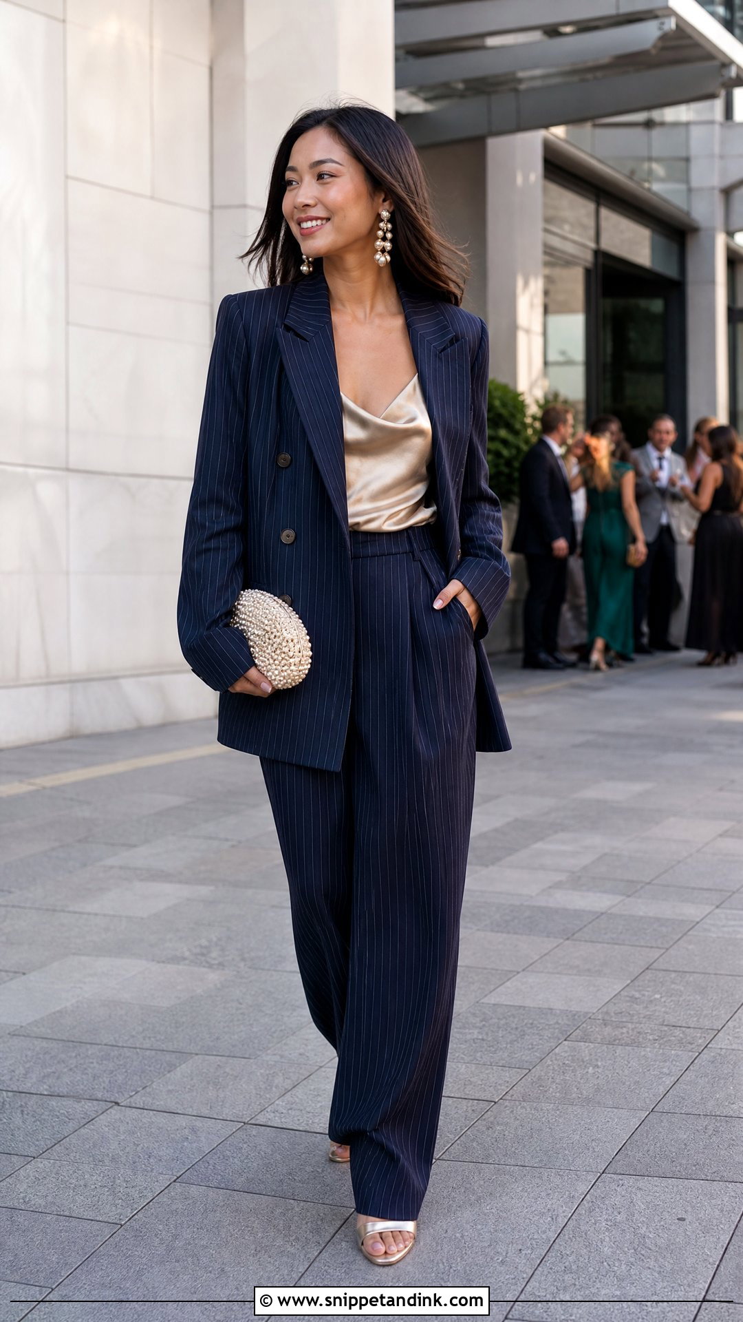 Pinstripe Wedding Suit - Snippet and Ink - 25 Wedding Suit Styles
