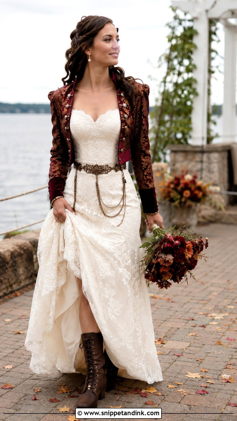 Pirate Wedding Dress With Jacket - Snippet and Ink - 25 Pirate Wedding Dress Ideas