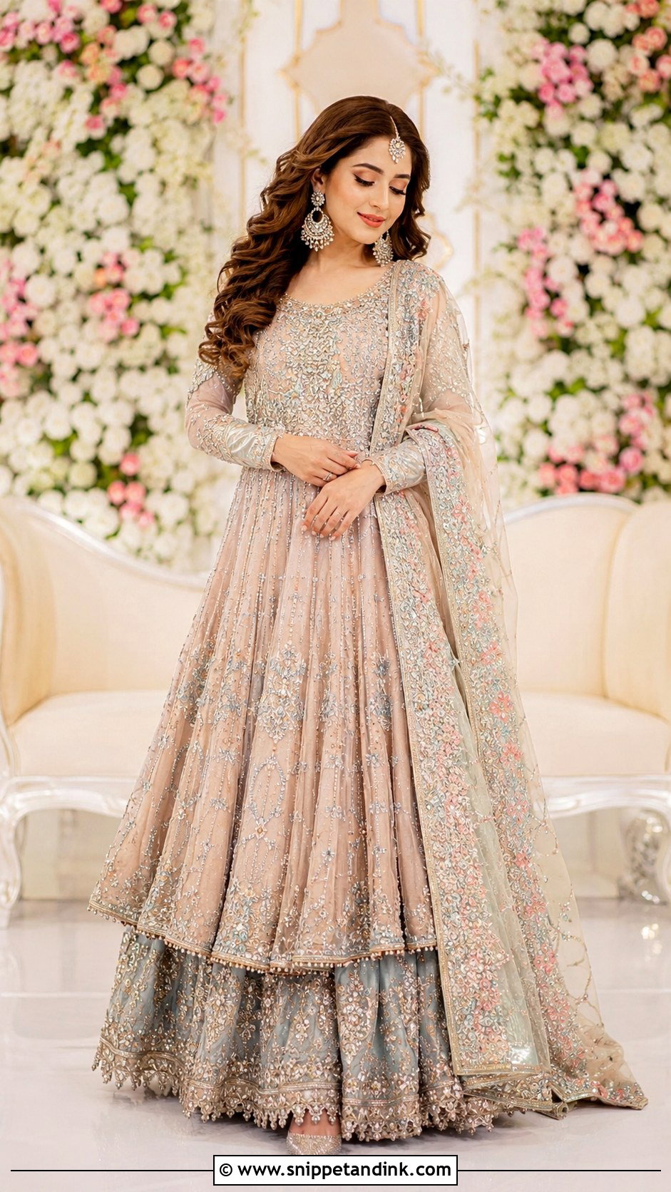 Pishwas Lehenga Outfit - Snippet and Ink - 25 Latest Pakistani Wedding Outfits