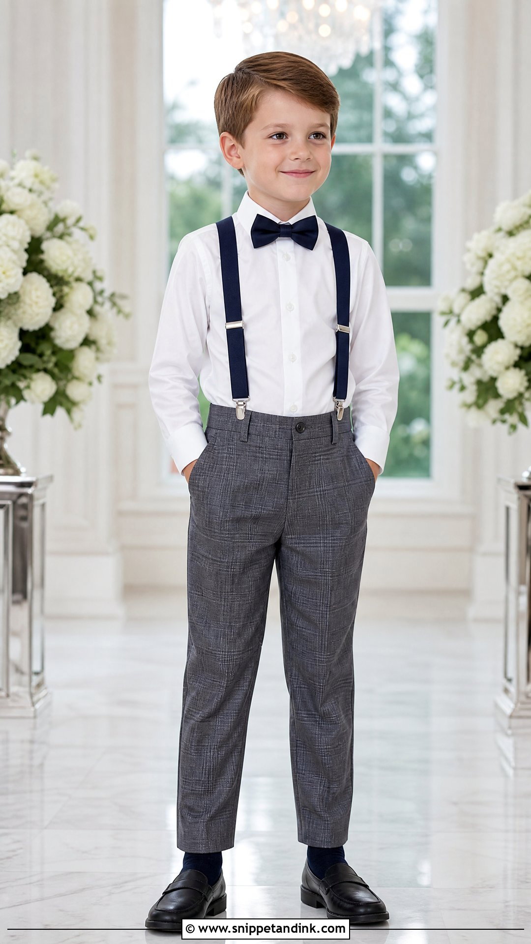 Plaid Pants Ring Bearer Suspenders Outfit - Snippet and Ink - 20 Ring Bearer Suspenders Outfit Ideas