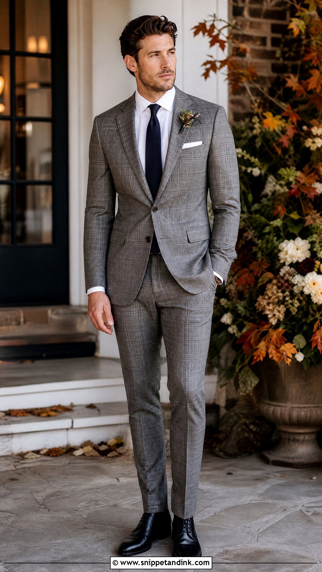 Plaid Suit Masc Wedding Outfit - Snippet and Ink - 25 Masc Wedding Outfits