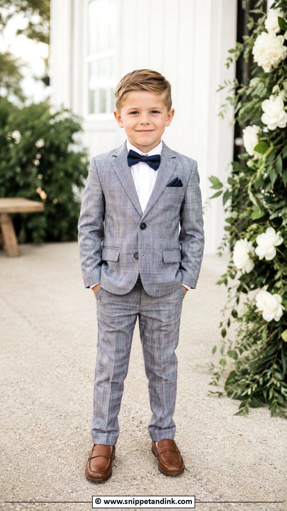 Plaid Suit Ring Bearer Outfit - Snippet and Ink - 35 Ring Bearer Outfit Ideas