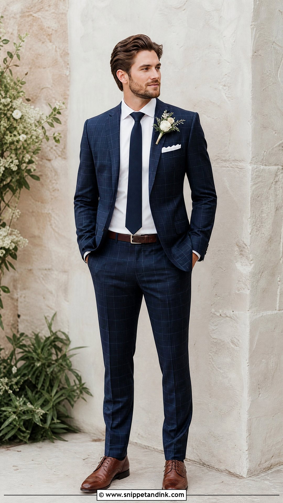 Plaid Wedding Suit - Snippet and Ink - 20 Wedding Husband Suit Ideas