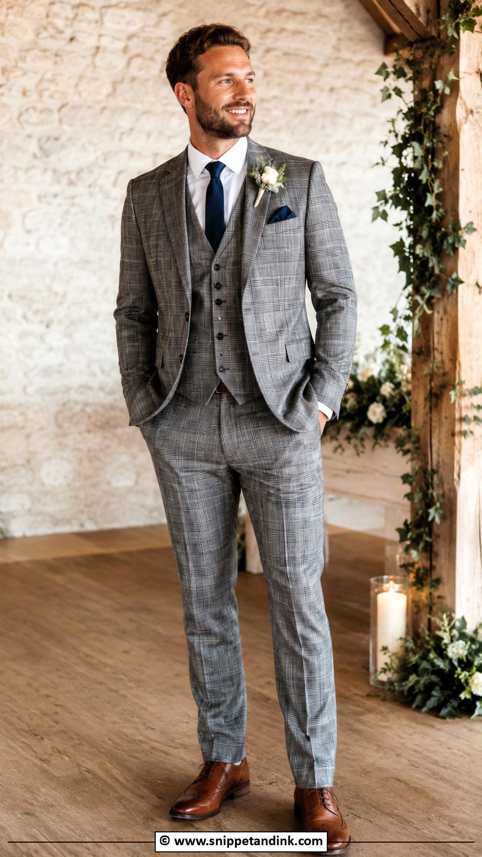 Plaid Wedding Suit - Snippet and Ink - 35 Wedding Suit Ideas