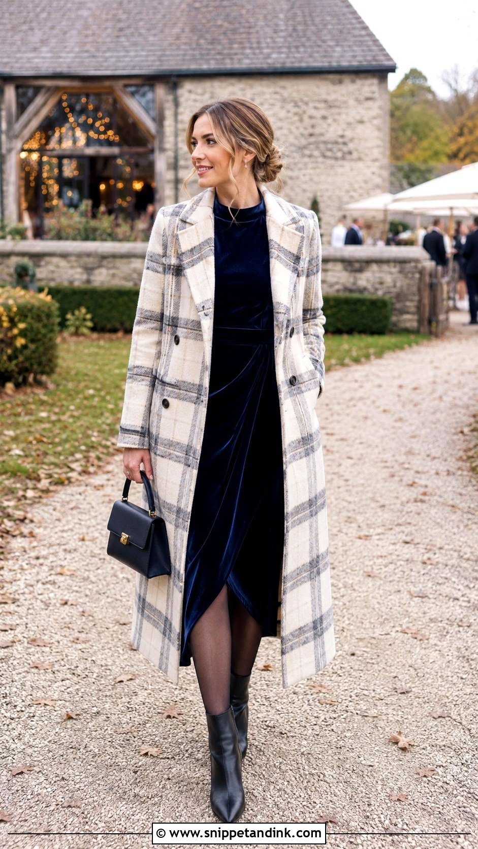 Plaid Wool Wedding Coat - Snippet and Ink - 20 Winter Wedding Coat Ideas