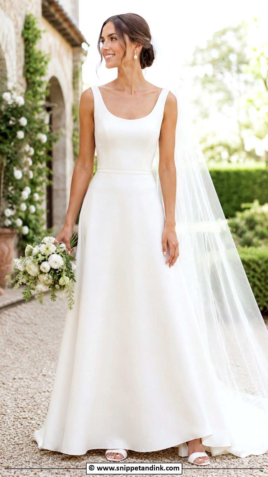 Plain A Line Wedding Dress - Snippet and Ink - 30 Plain Wedding Dress Ideas