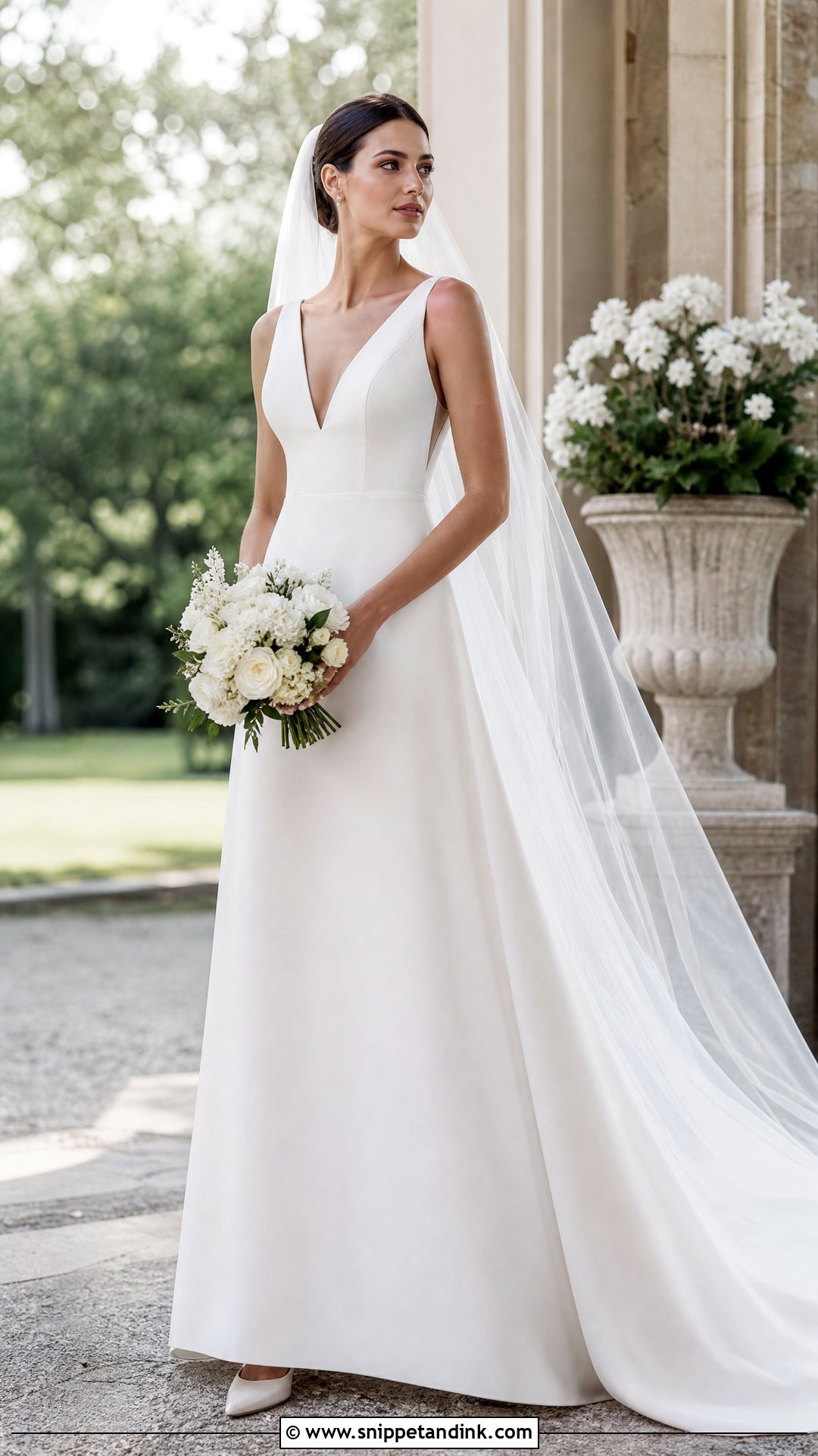 Plain A Line Wedding Gown - Snippet and Ink - 20 Plain Wedding Gown Ideas