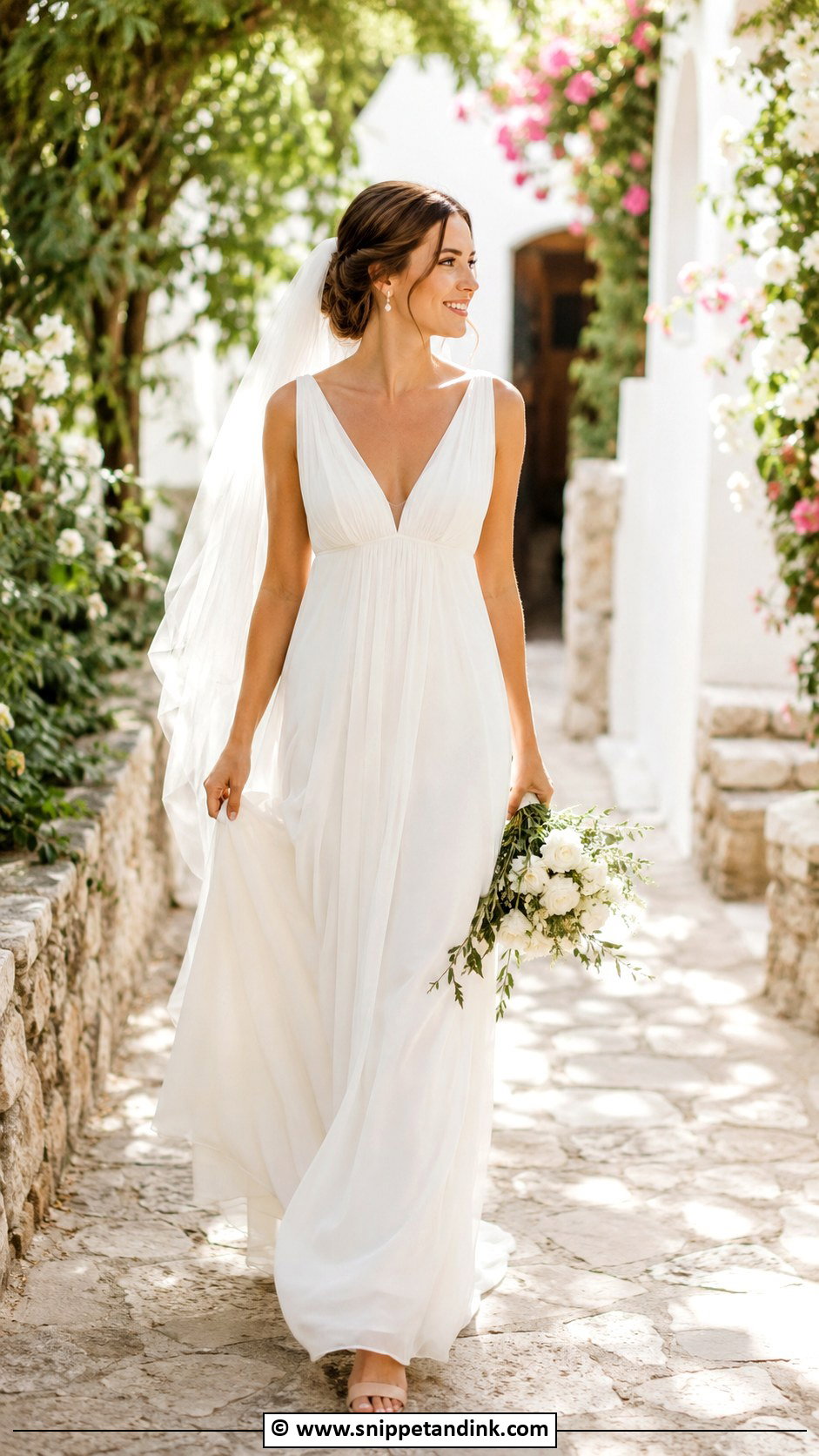 Plain Empire Waist Wedding Dress - Snippet and Ink - 30 Plain Wedding Dress Ideas