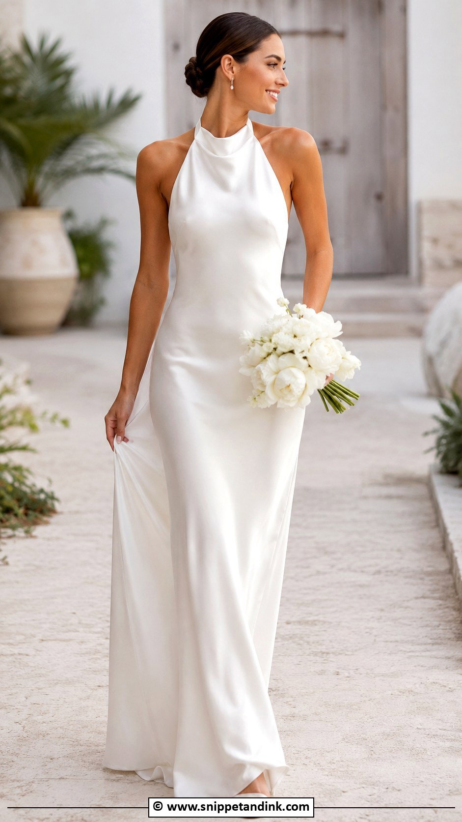 Plain Halter Wedding Dress - Snippet and Ink - 30 Plain Wedding Dress Ideas