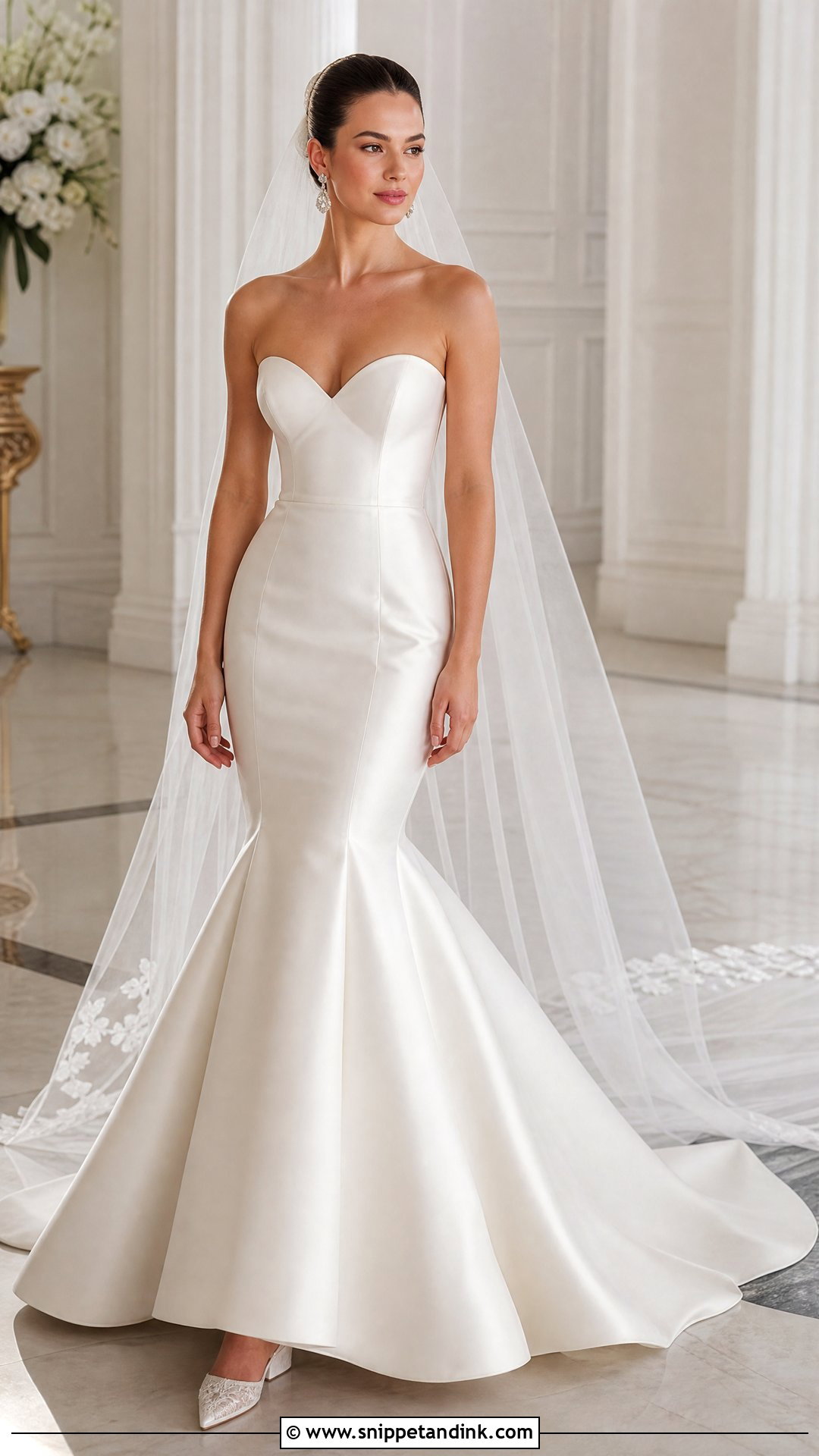 Plain Mermaid Wedding Gown - Snippet and Ink - 20 Plain Wedding Gown Ideas
