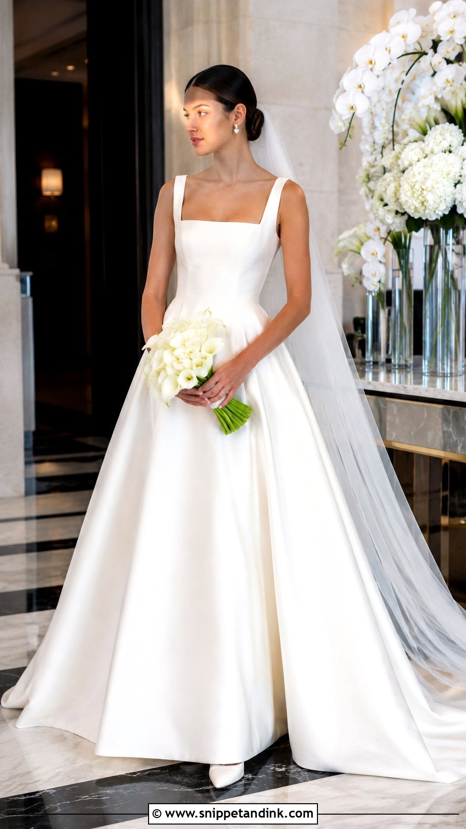 Plain Mikado Wedding Dress - Snippet and Ink - 25 Simple Classic Wedding Dress Ideas