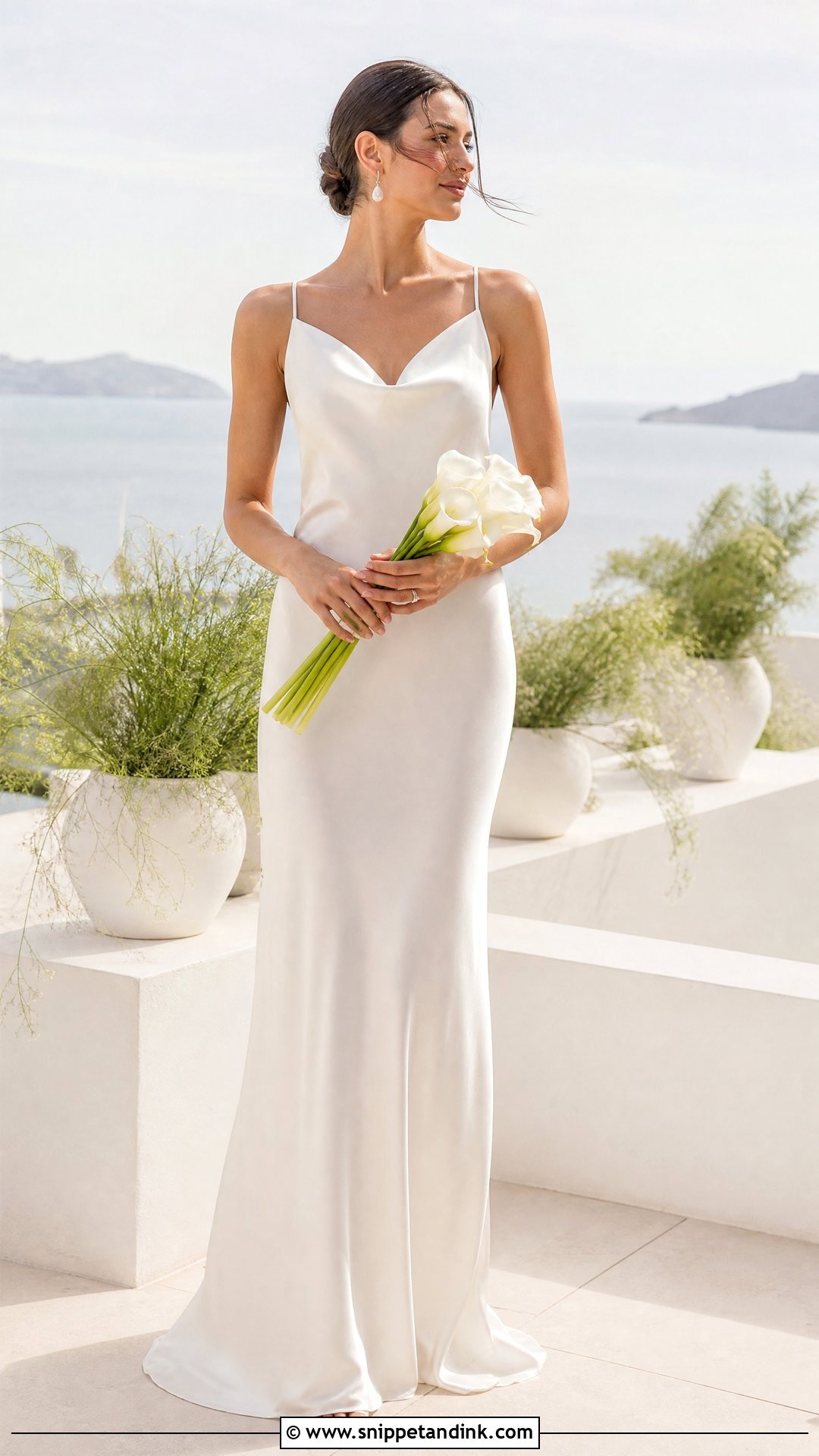 Plain Silk Slip Wedding Dress - Snippet and Ink - 20 Plain Wedding Dresses