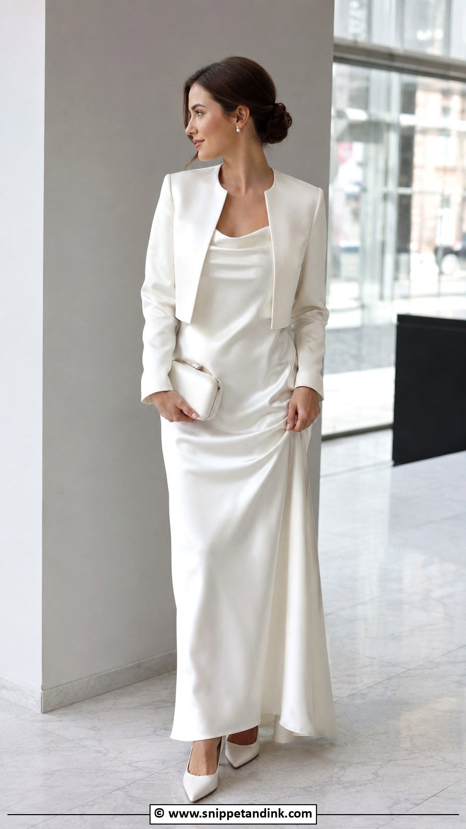 Plain Wedding Dress With Jacket - Snippet and Ink - 30 Plain Wedding Dress Ideas