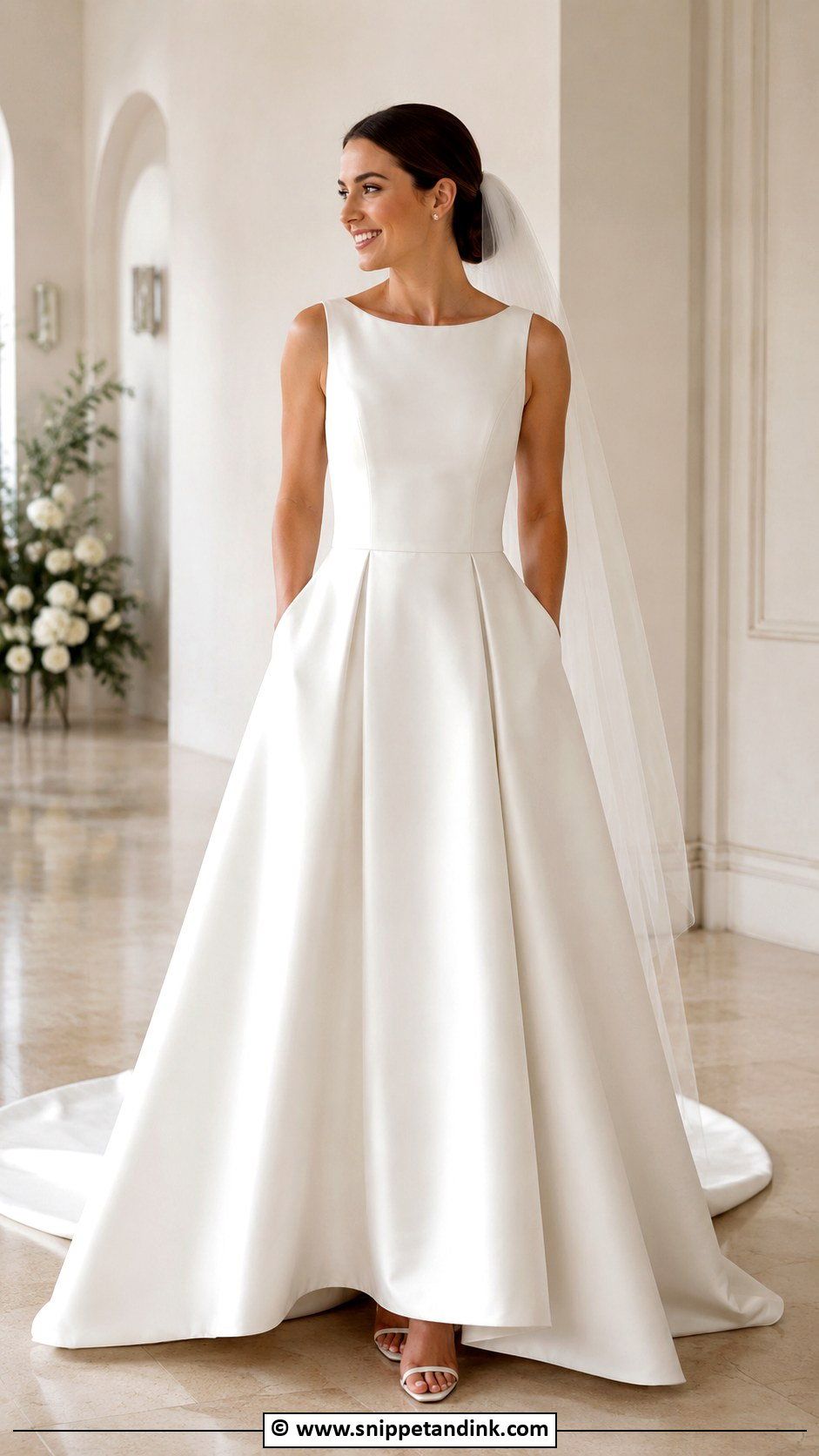 Plain Wedding Dress With Pockets - Snippet and Ink - 30 Plain Wedding Dress Ideas
