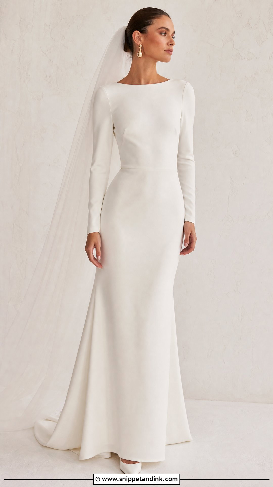Plain Wedding Dress With Sleeves - Snippet and Ink - 25 Elegant Wedding Dress with Sleeves