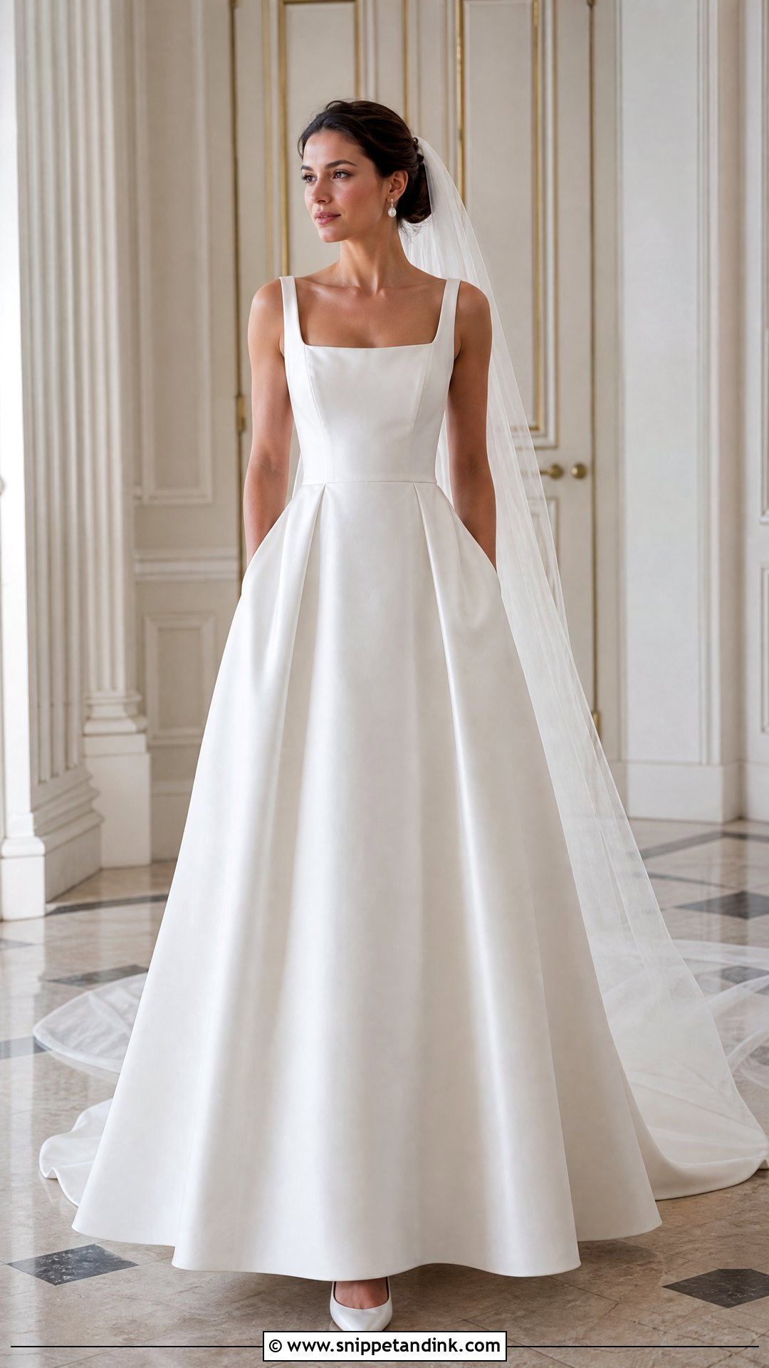 Plain Wedding Gown With Pockets - Snippet and Ink - 20 Plain Wedding Gown Ideas