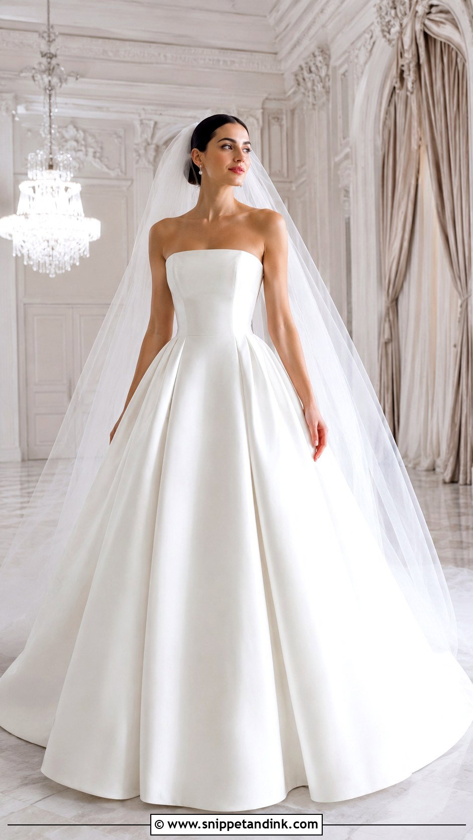 Plain White Ball Gown Wedding Dress - Snippet and Ink - 25 Plain White Wedding Dress Ideas