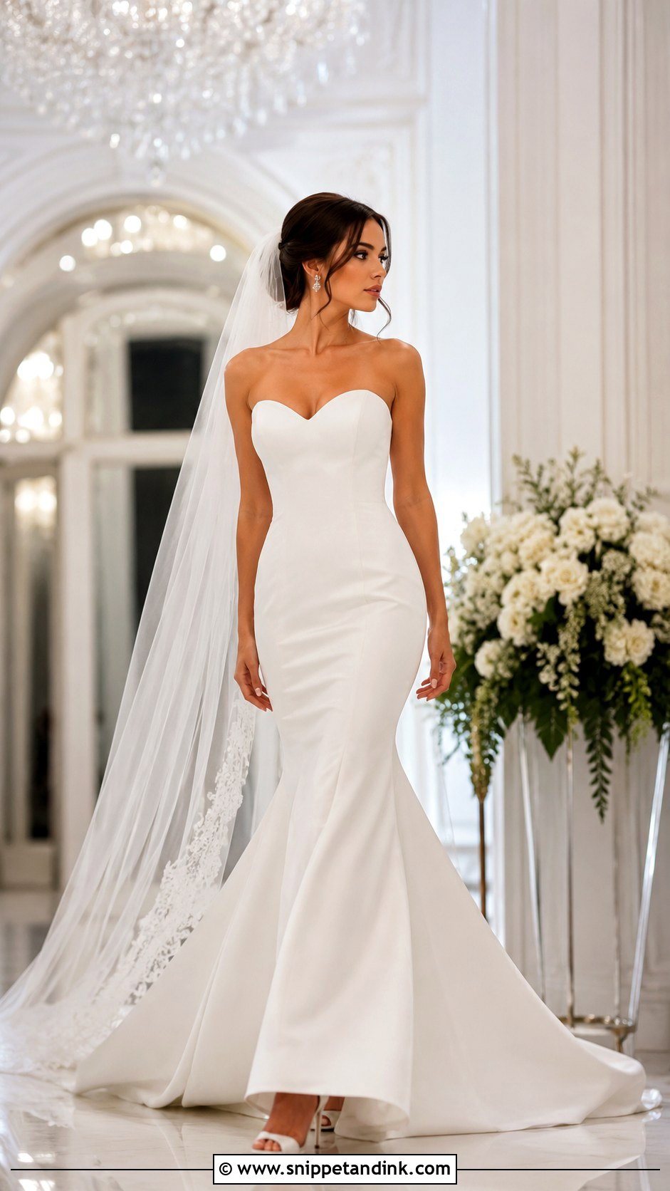 Plain White Mermaid Wedding Dress - Snippet and Ink - 25 Plain White Wedding Dress Ideas