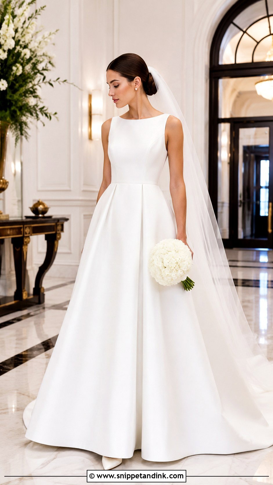 Plain White Mikado Wedding Dress - Snippet and Ink - 25 Plain White Wedding Dress Ideas