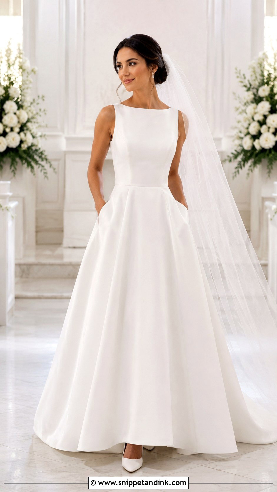Plain White Wedding Dress With Pockets - Snippet and Ink - 25 Plain White Wedding Dress Ideas