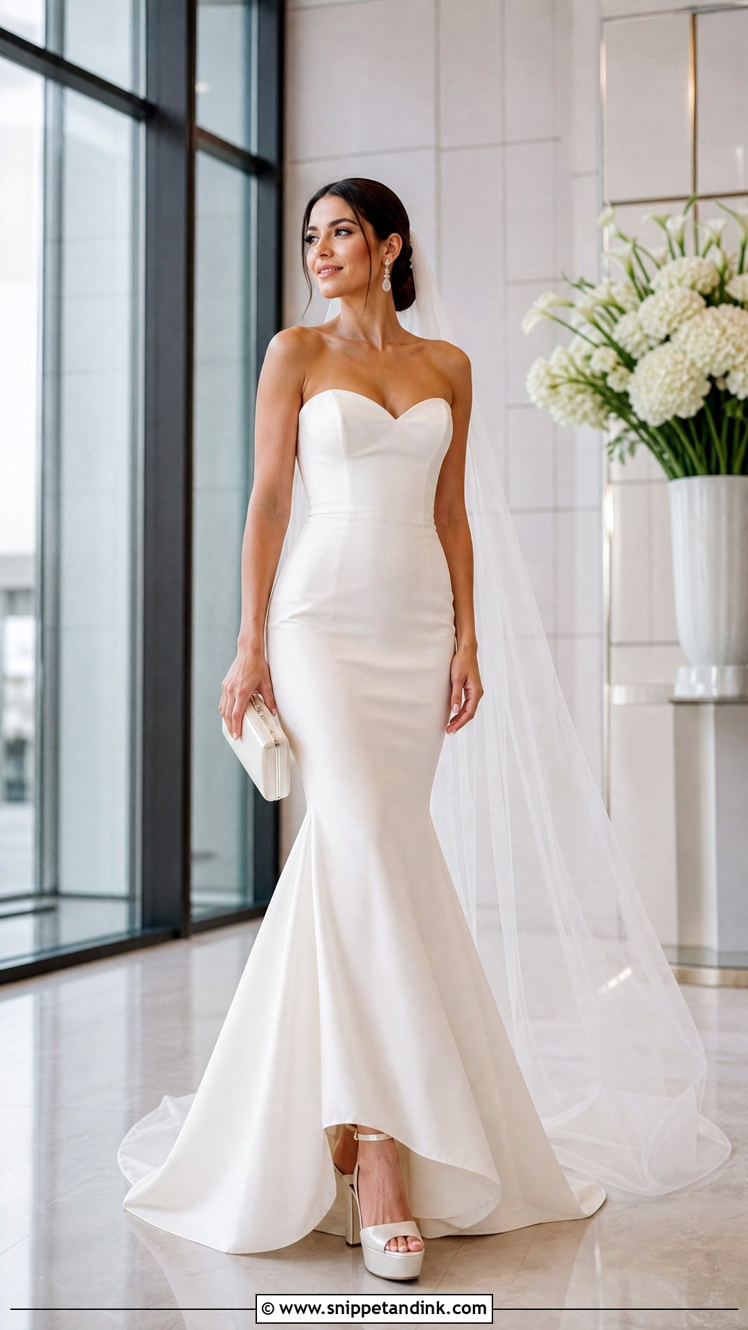 Platform High Heels With Mermaid Wedding Dress - Snippet and Ink - 20 Wedding High Heels Brides Ideas