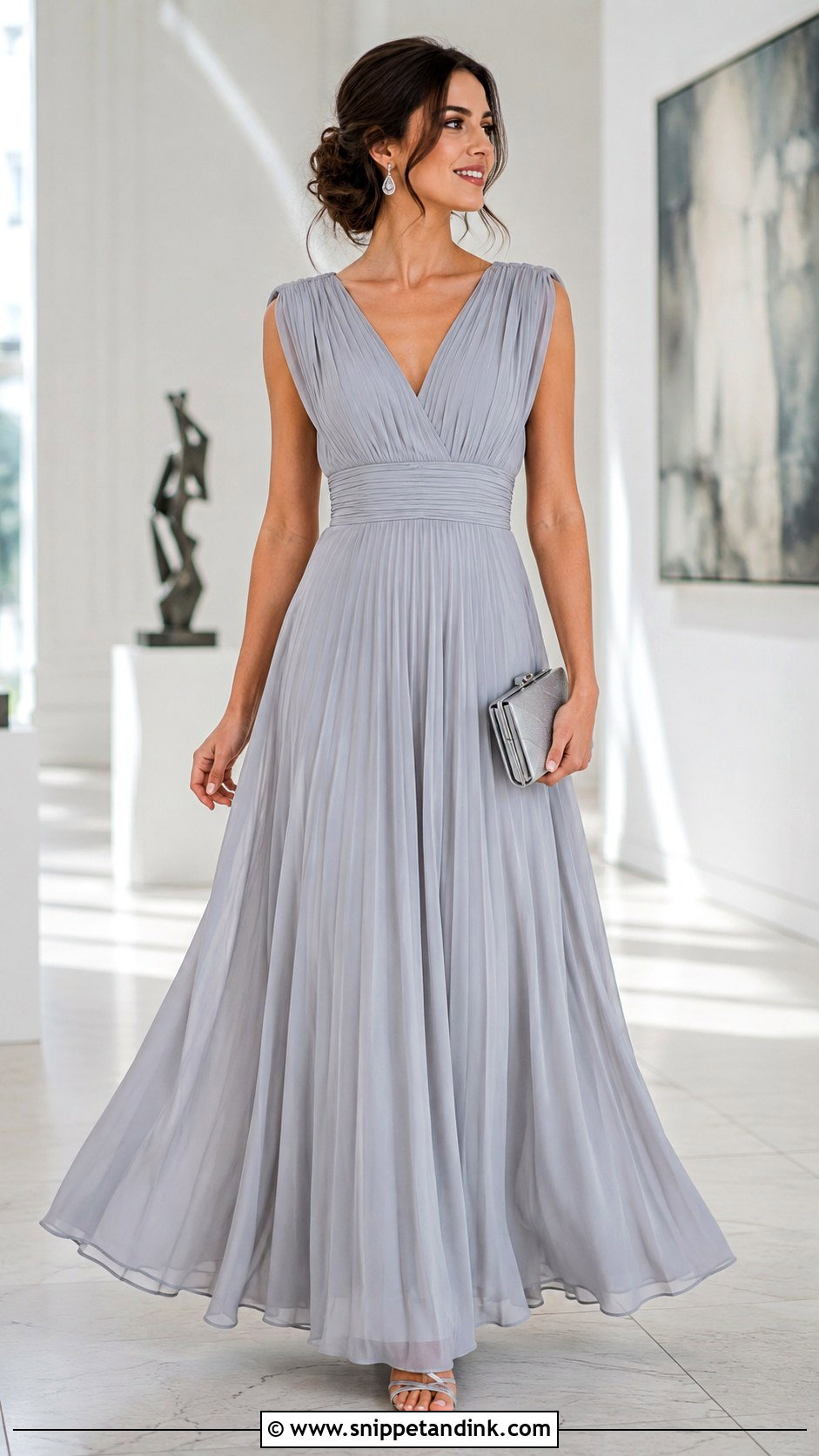 Pleated Aline Gown Outfit - Snippet and Ink - 25 Aline Gown Ideas