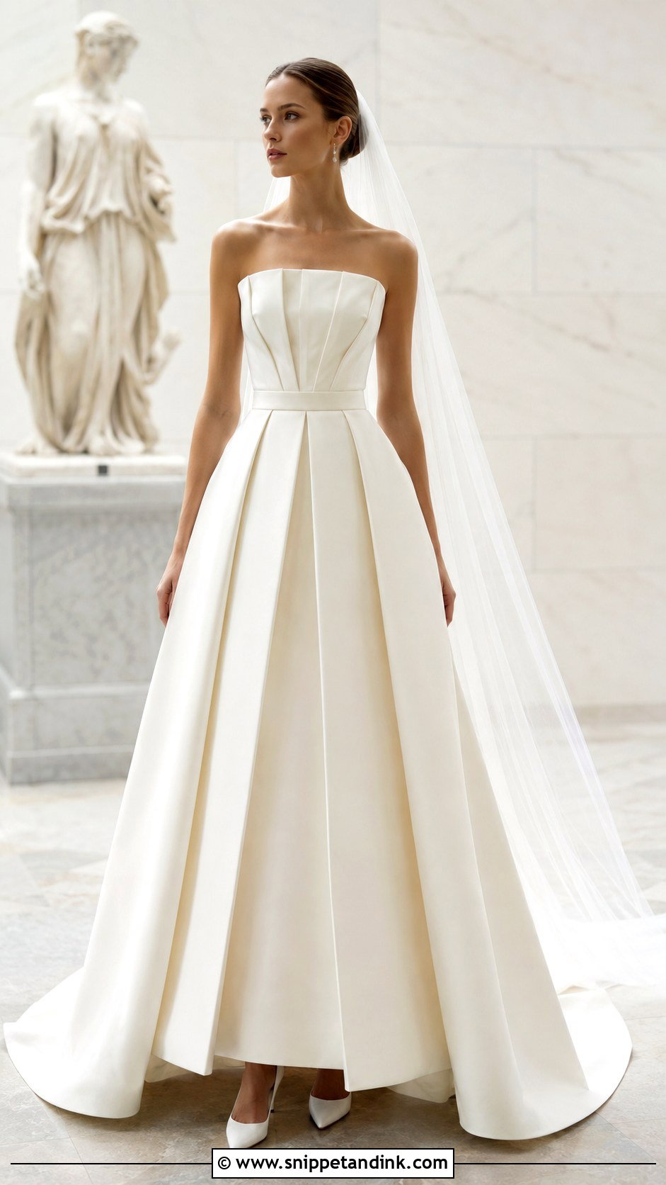 Pleated Architectural Wedding Dress - Snippet and Ink - 20 Architectural Wedding Dress Ideas