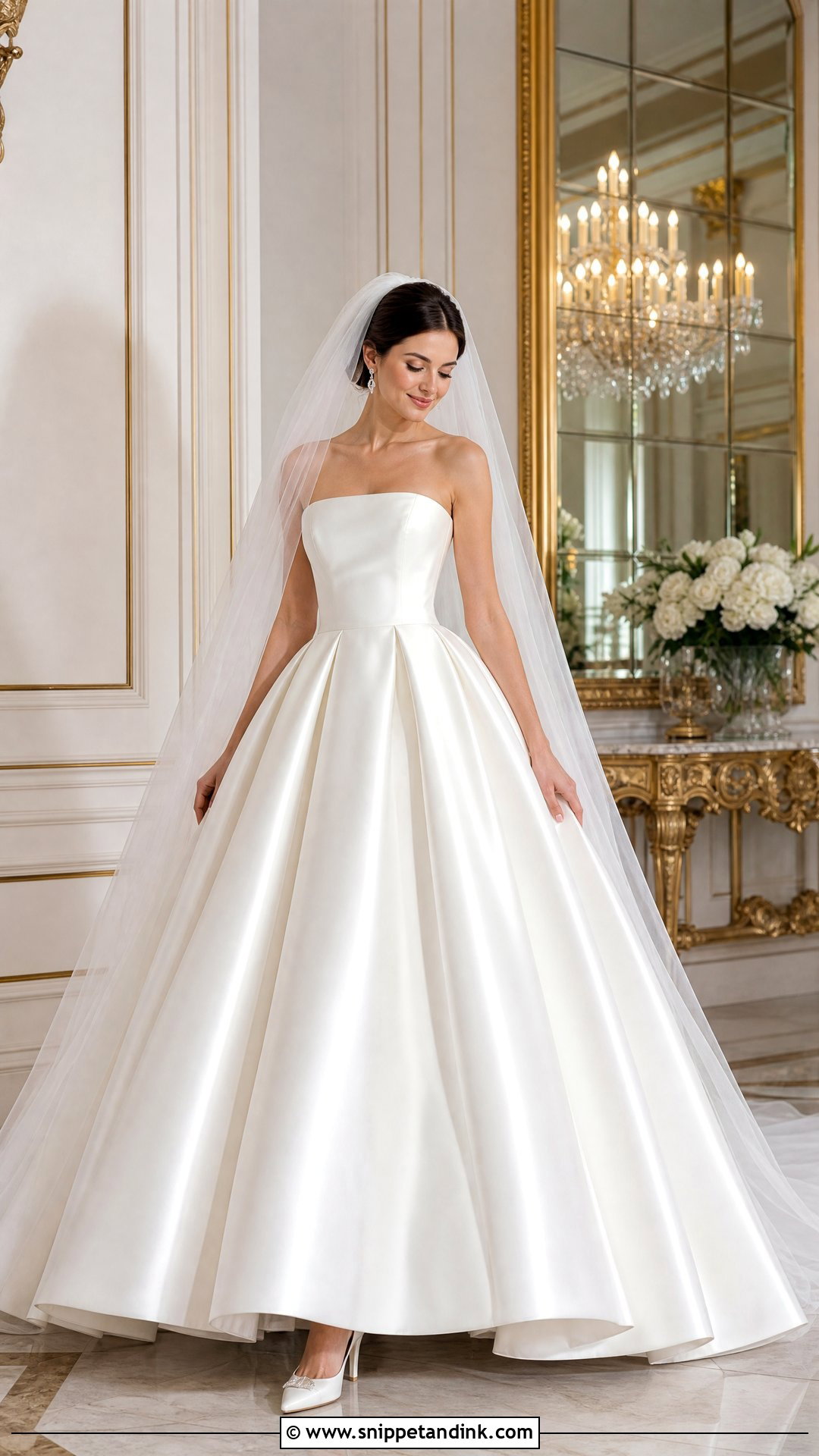Pleated Ball Gown Wedding Dress - Snippet and Ink - 25 Pleated Wedding Dress Ideas