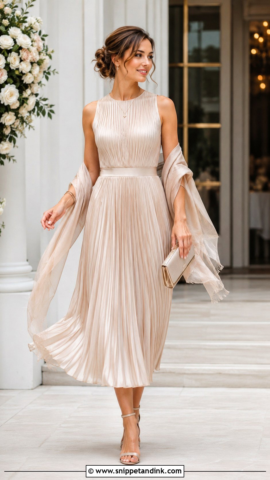Pleated Ceremony Dress - Snippet and Ink - 30 Ceremony Dress Ideas