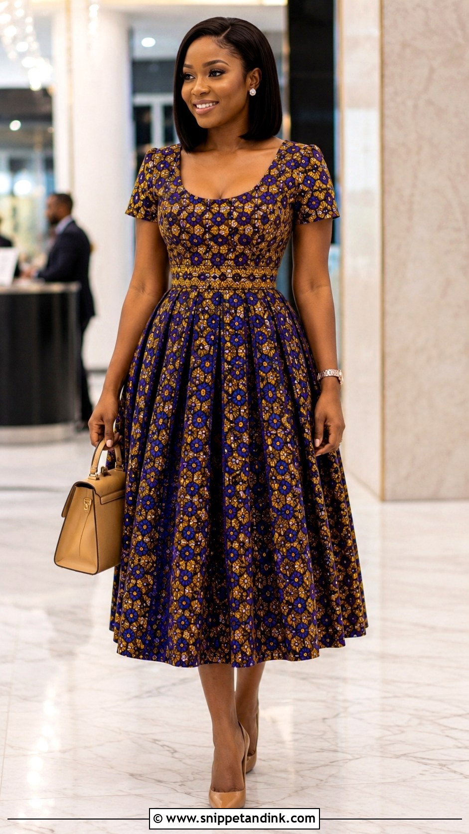 Pleated Flay Ankara Gown - Snippet and Ink - 20 Flay Ankara Gown Ideas