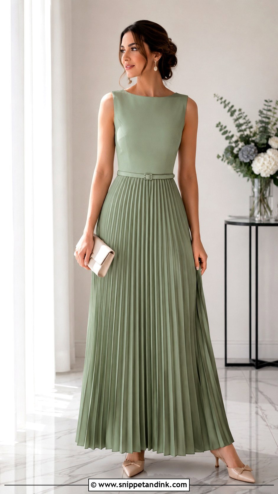 Pleated Frock Gown - Snippet and Ink - 20 Froks with Gown Ideas