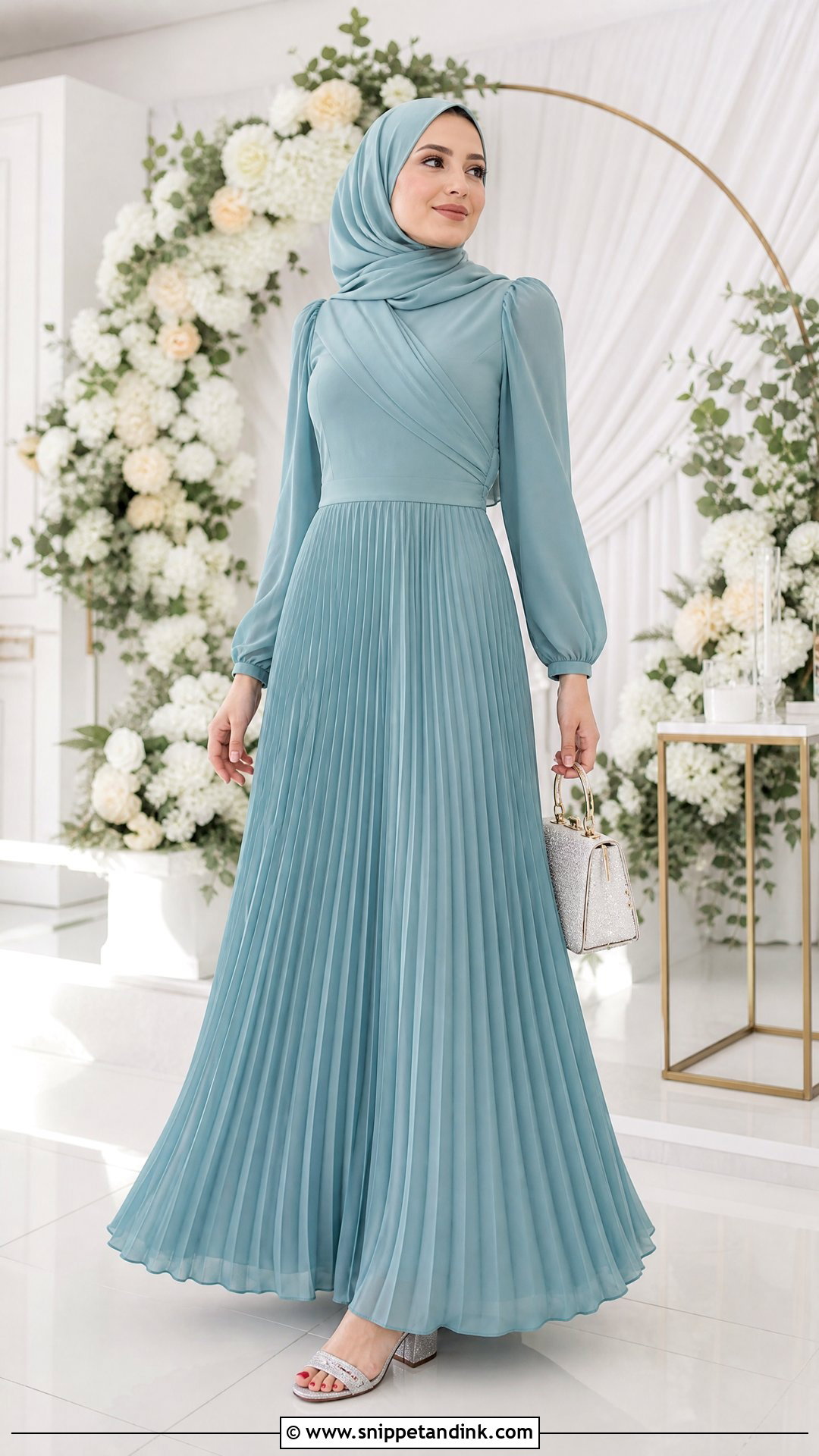 Pleated Hijabi Princess Dress - Snippet and Ink - 20 Hijabi Princess Dress Ideas