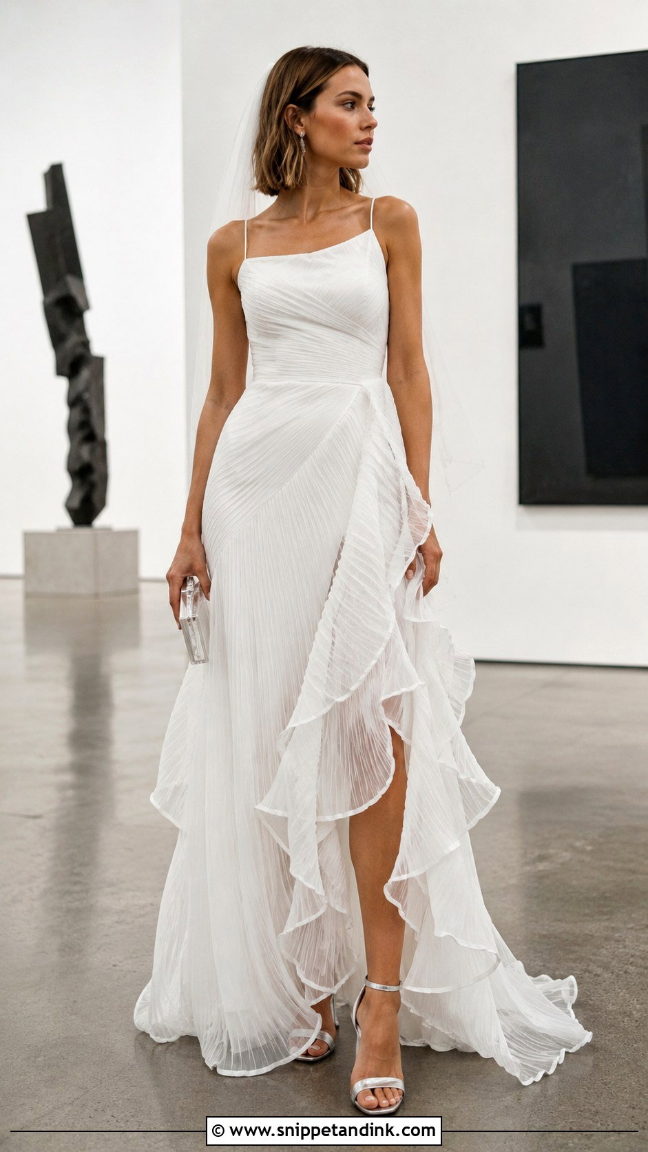 Pleated Jellyfish Wedding Dress - Snippet and Ink - 20 Jellyfish Wedding Dress Ideas