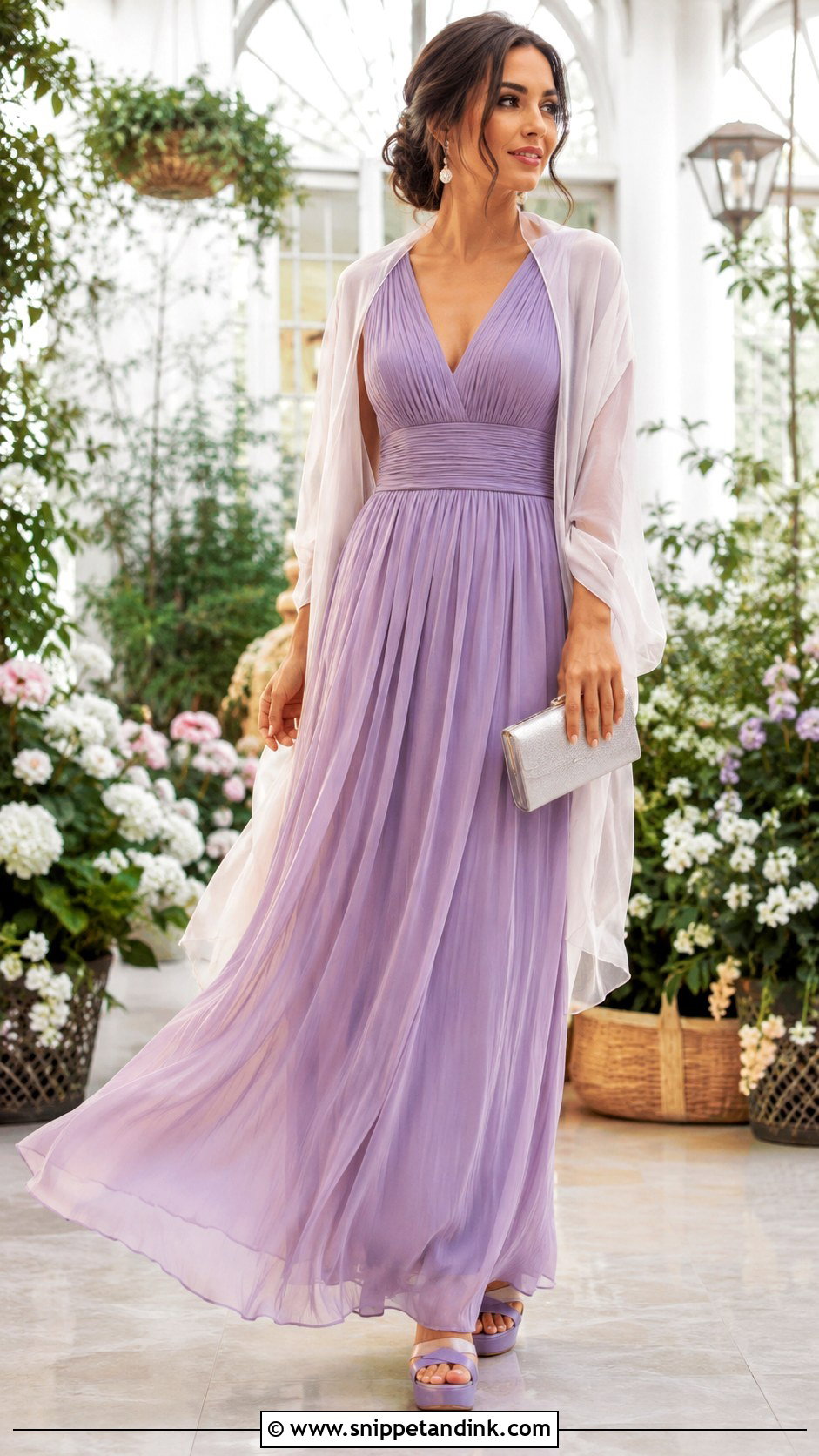 Pleated Maxi Dress Wedding Guest Outfit - Snippet and Ink - 20 Dress Outfits for Wedding