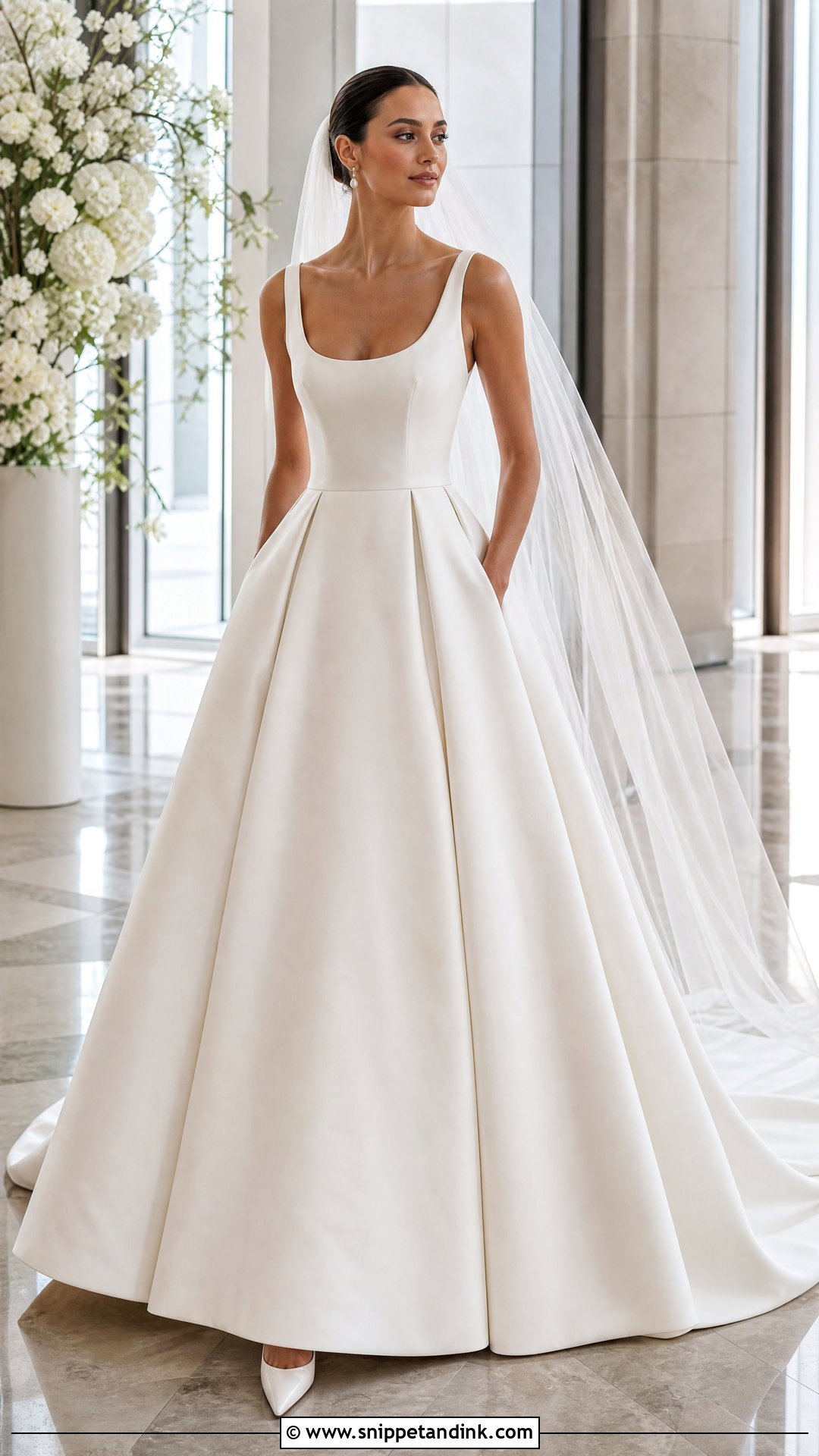 Pleated Mikado Ball Gown Wedding Dress - Snippet and Ink - 20 Huge Wedding Dress Ideas