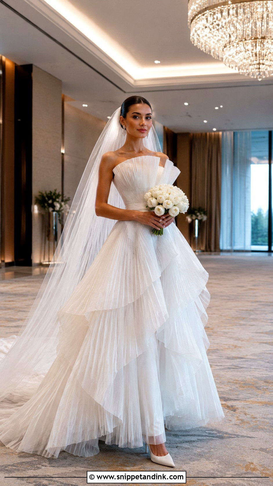 Pleated Organza Couture Wedding Dress - Snippet and Ink - 20 Hey Couture Wedding Dress Ideas