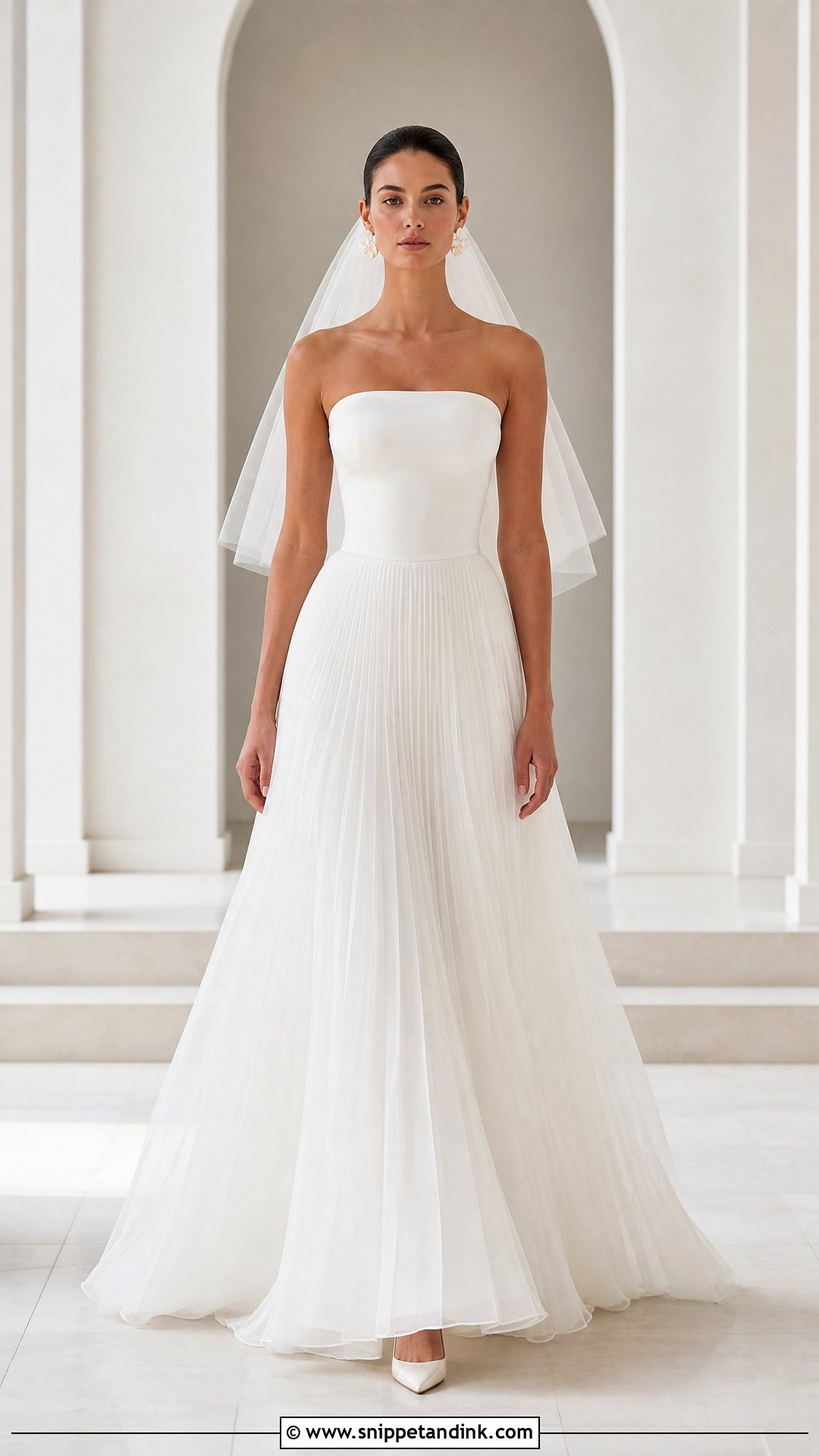 Pleated Organza Wedding Gown - Snippet and Ink - 20 Organza Wedding Gown Ideas