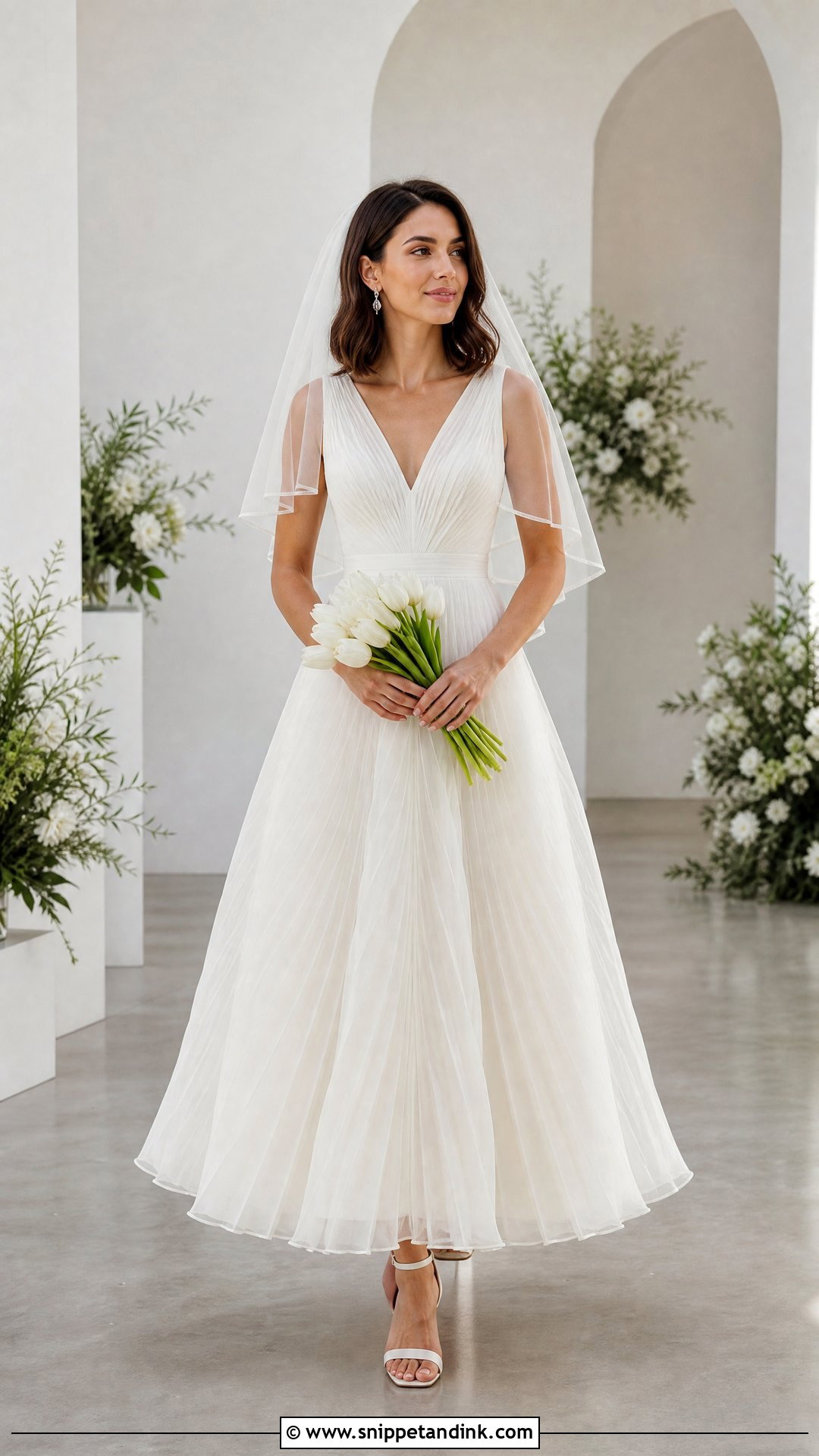 Pleated Silk Organza Wedding Dress - Snippet and Ink - 20 Silk Organza Wedding Dress Ideas
