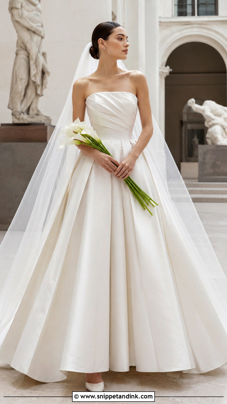 Pleated Silk Wedding Dress Ballgown - Snippet and Ink - 20 Silk Wedding Dress Ballgown Ideas